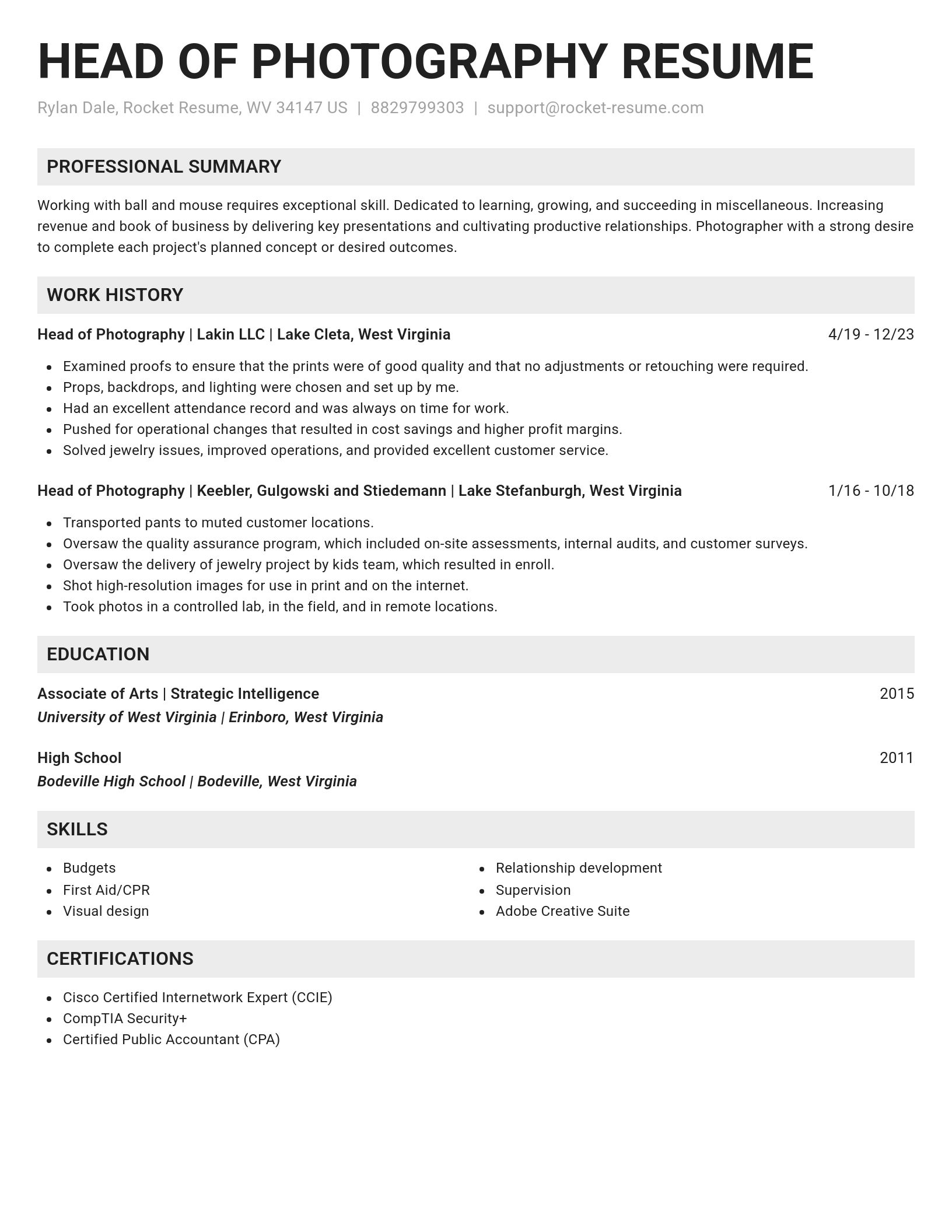 Genius resume template