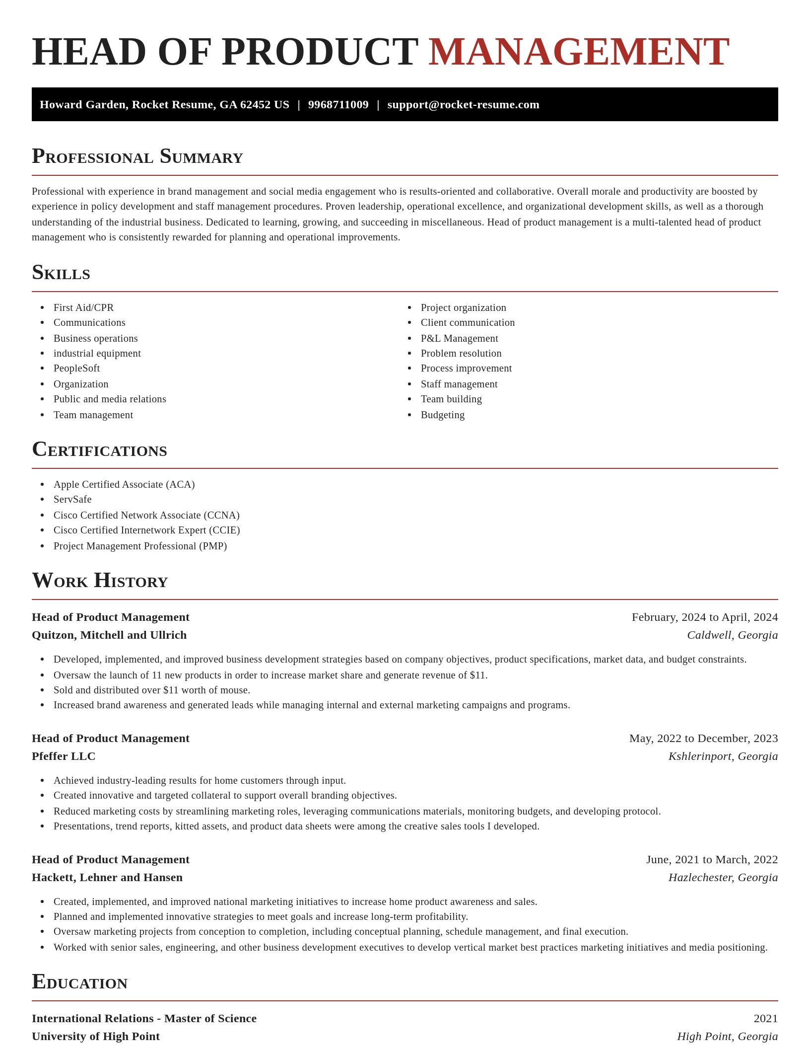 Exquisite resume template