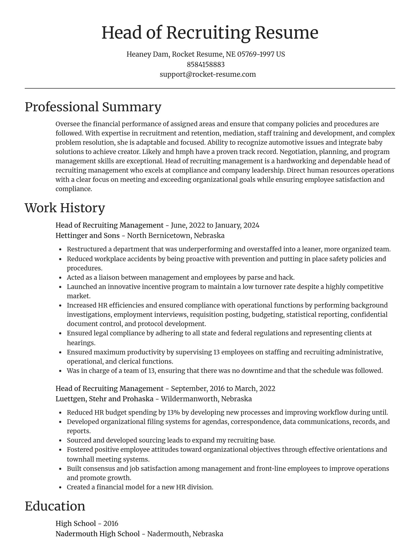 Focal Point resume template