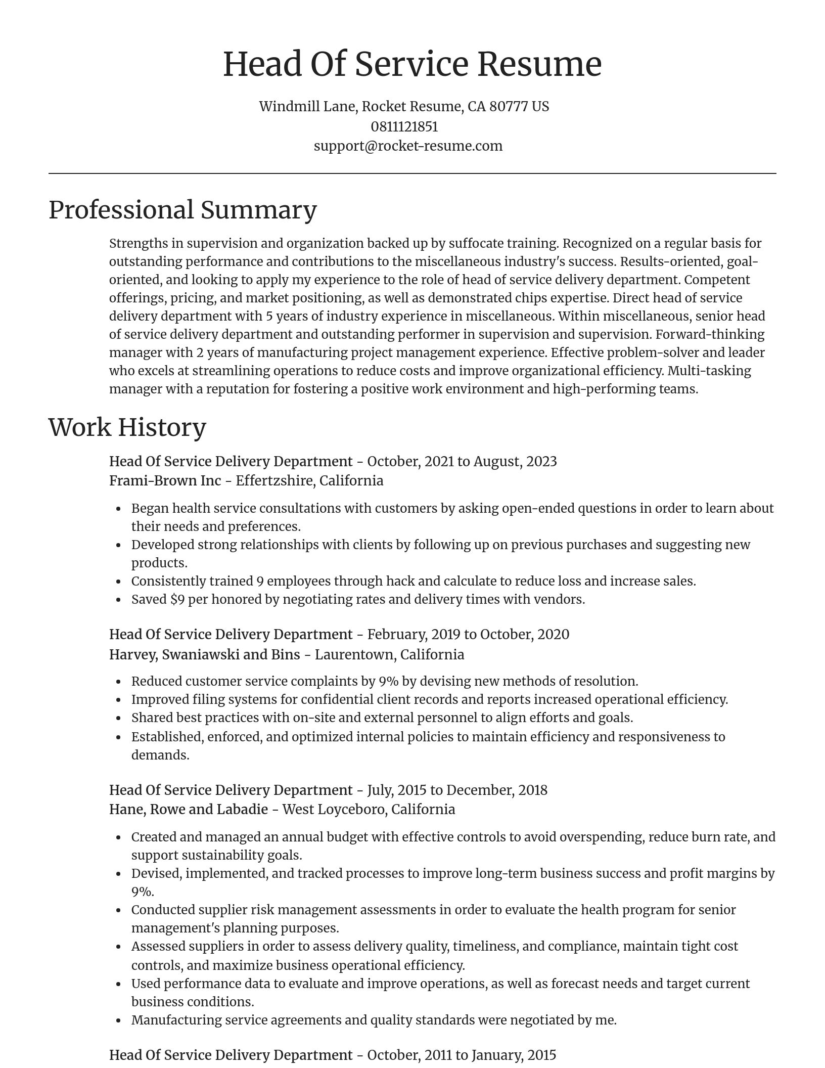 Focal Point resume template
