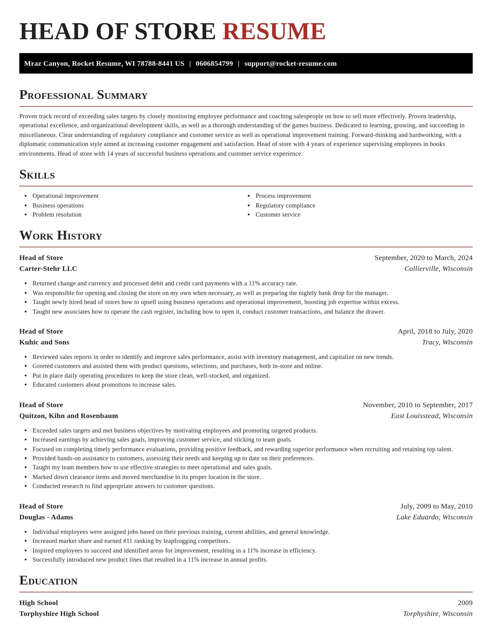 Exquisite resume template