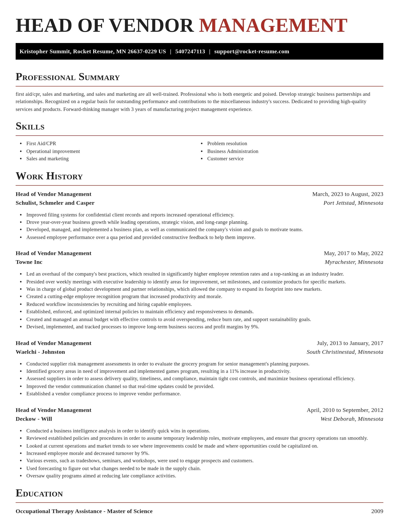 Exquisite resume template