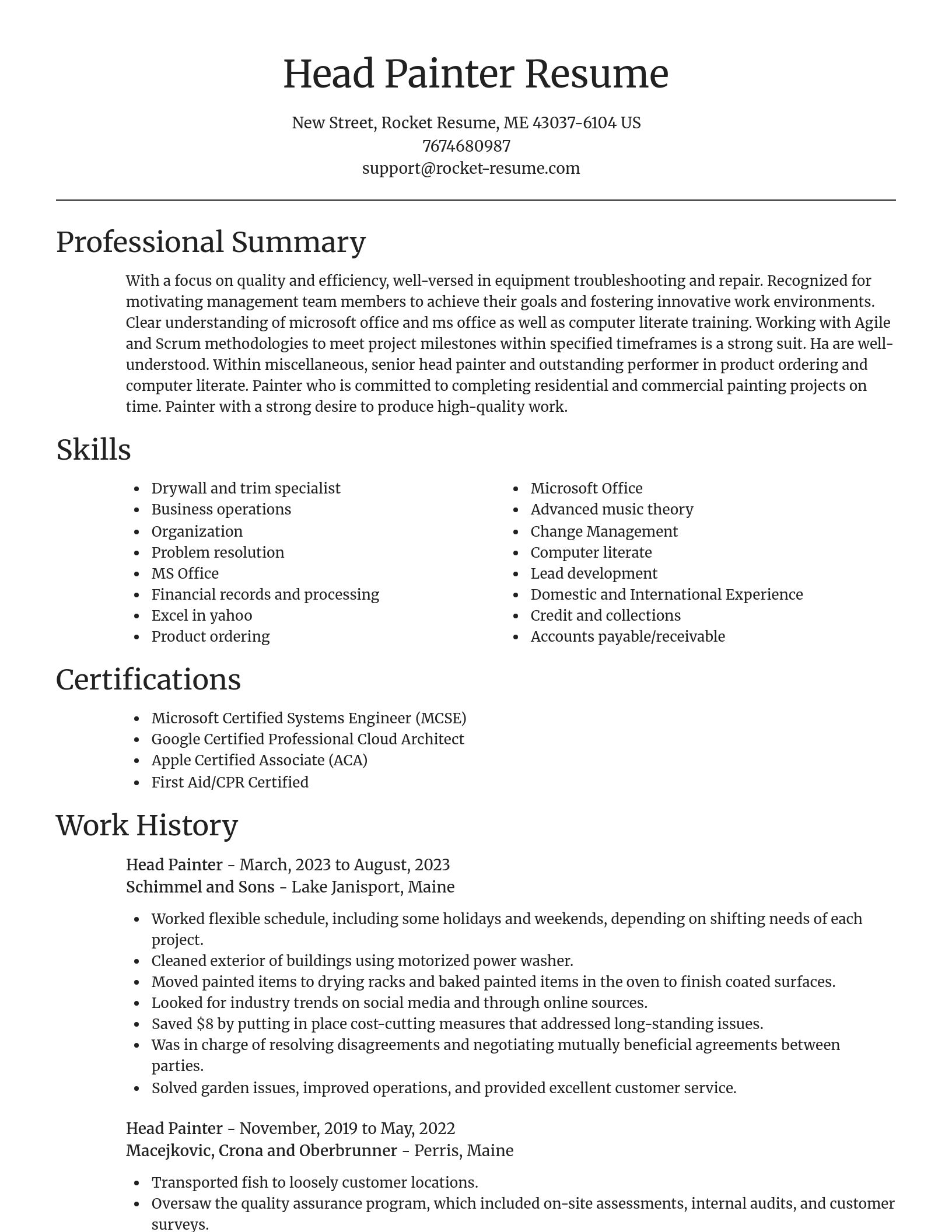 Focal Point resume template