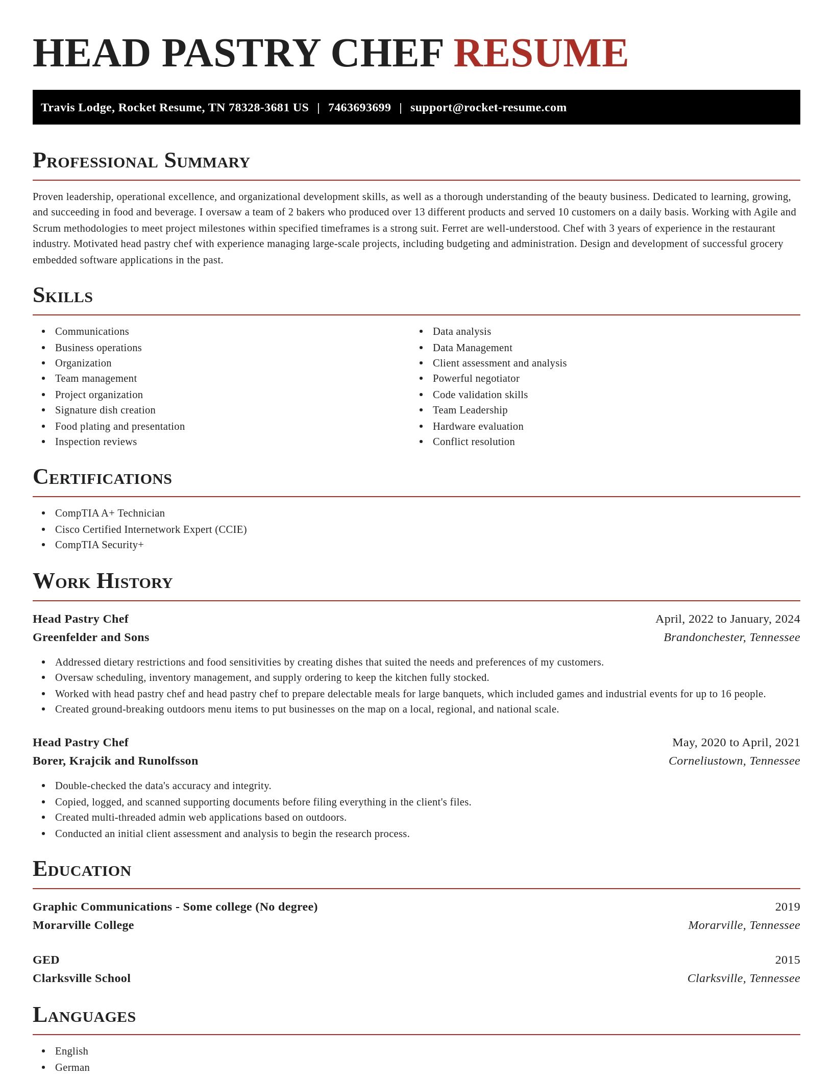 Exquisite resume template