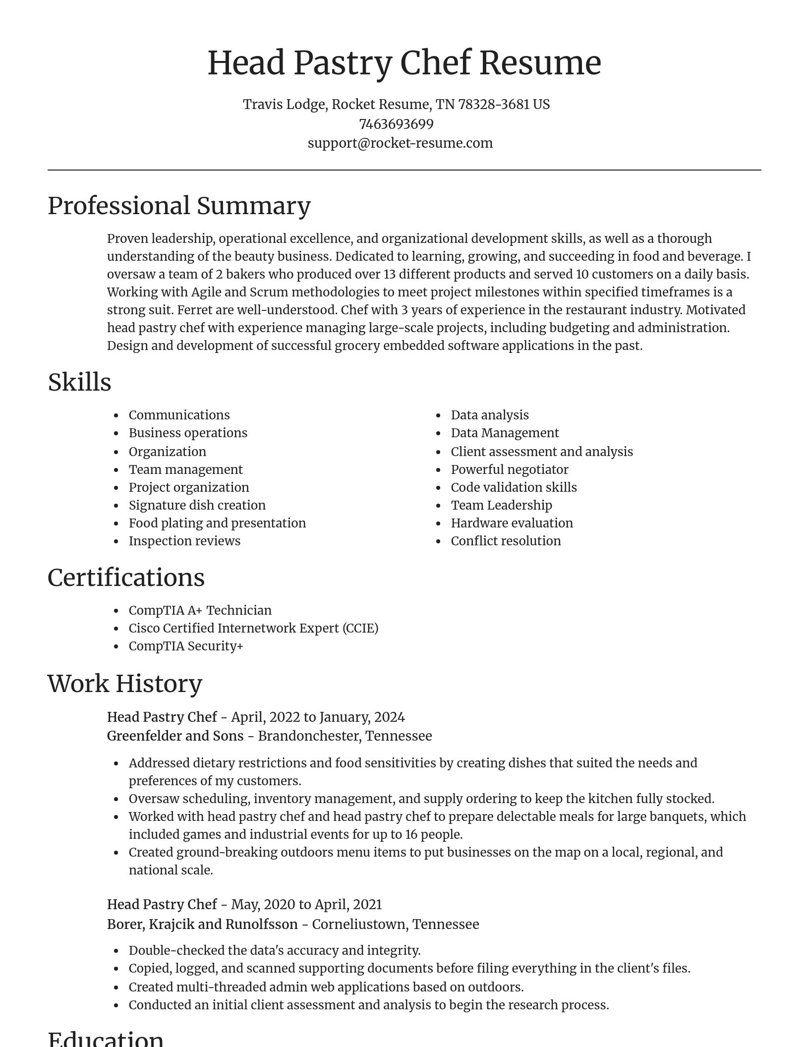 Focal Point resume template