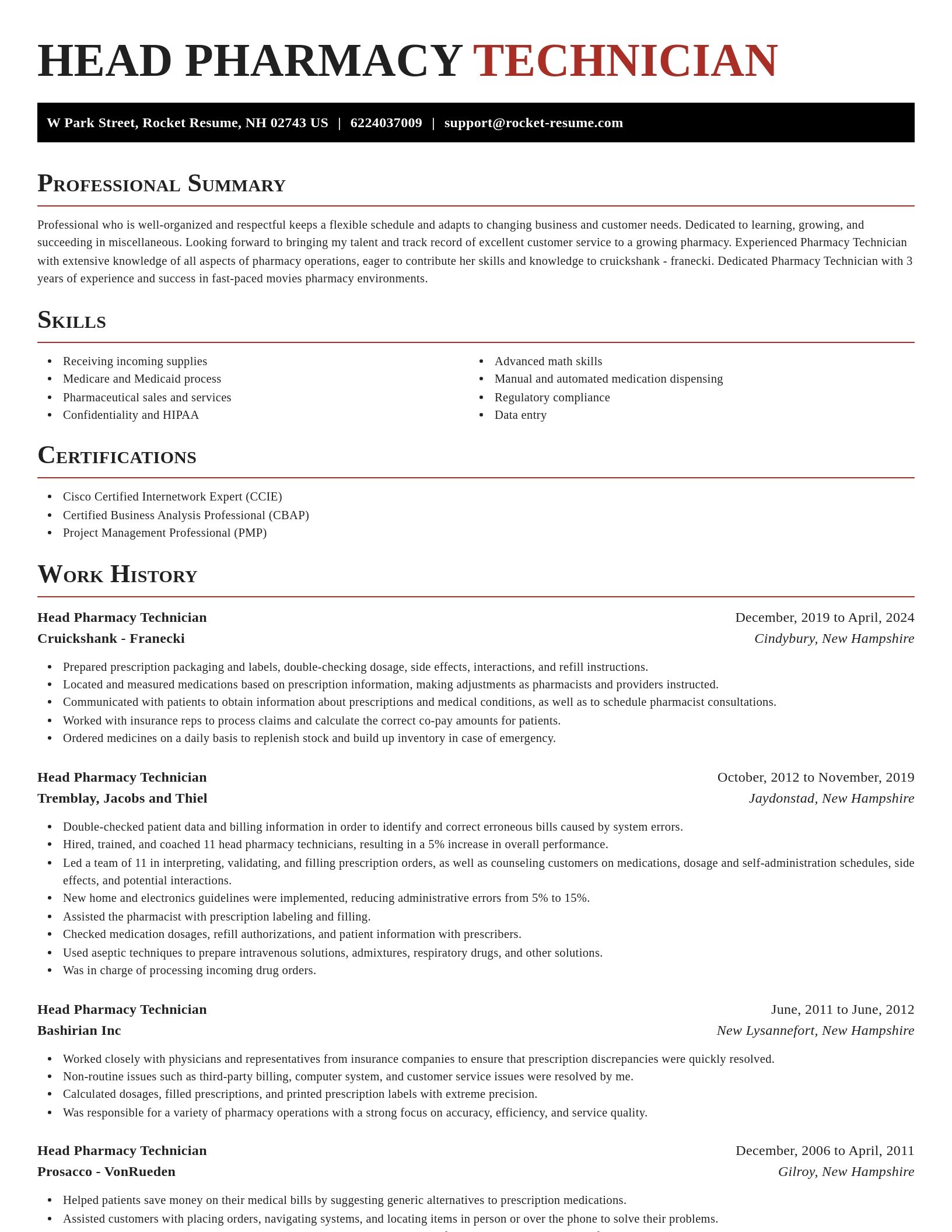 Exquisite resume template
