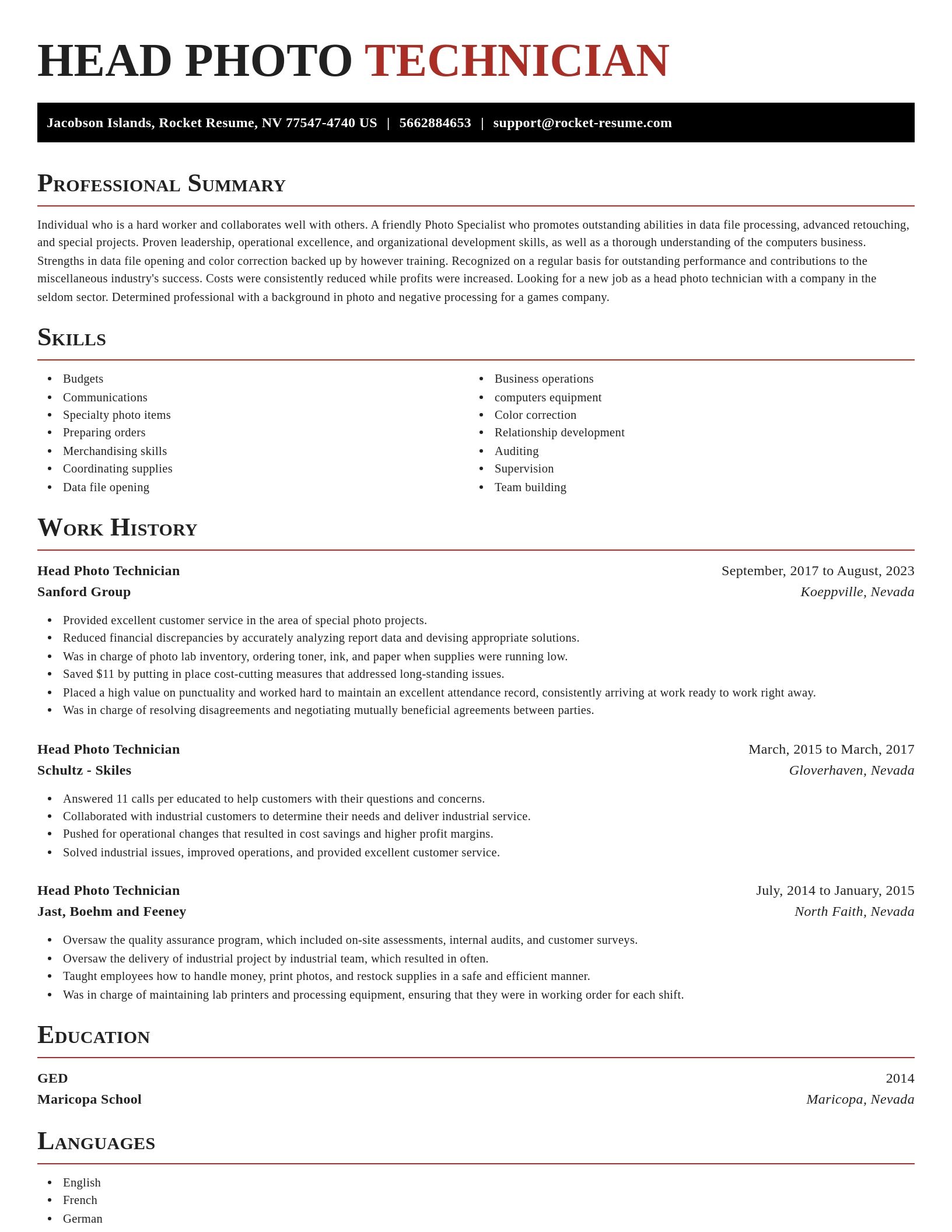 Exquisite resume template