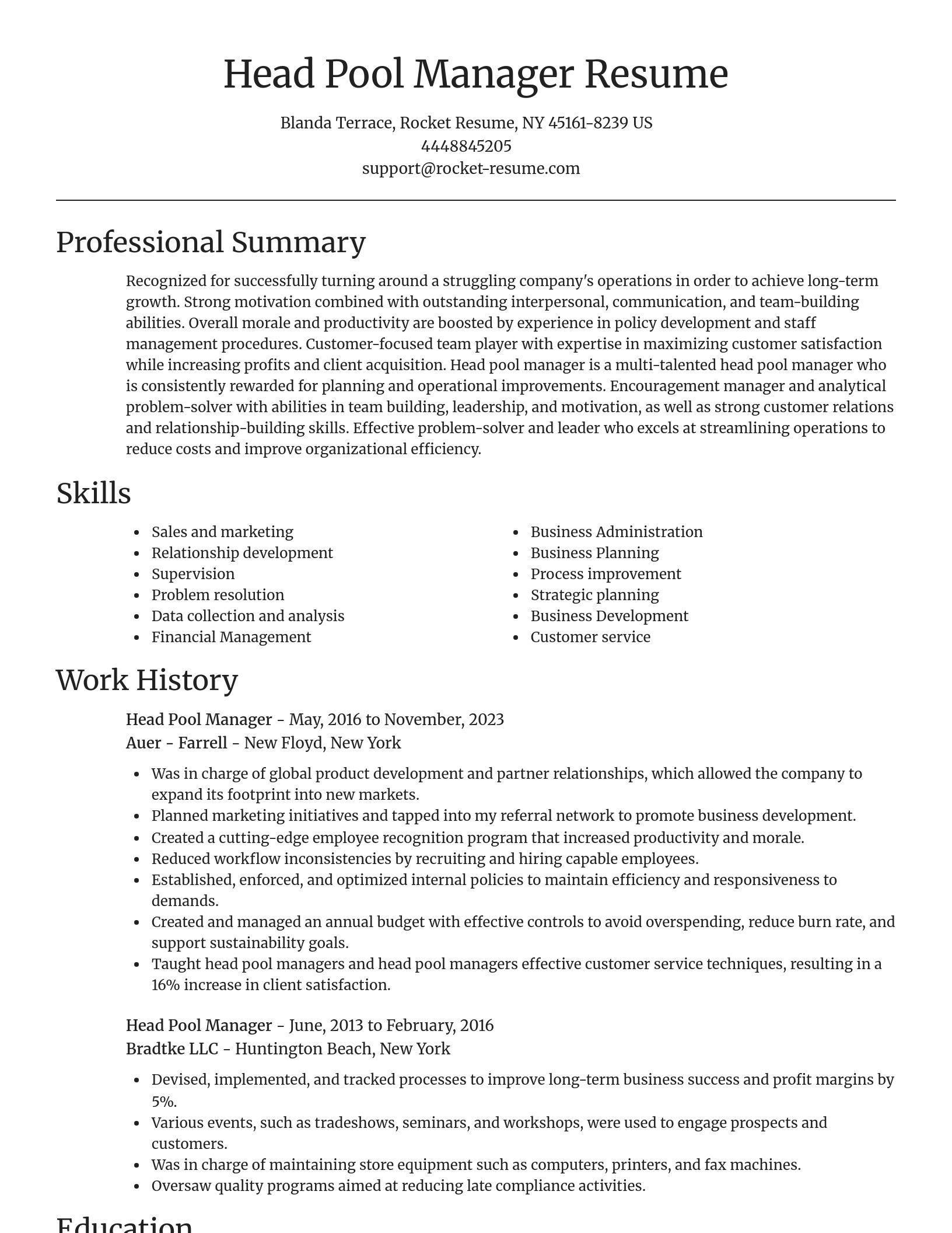 Focal Point resume template