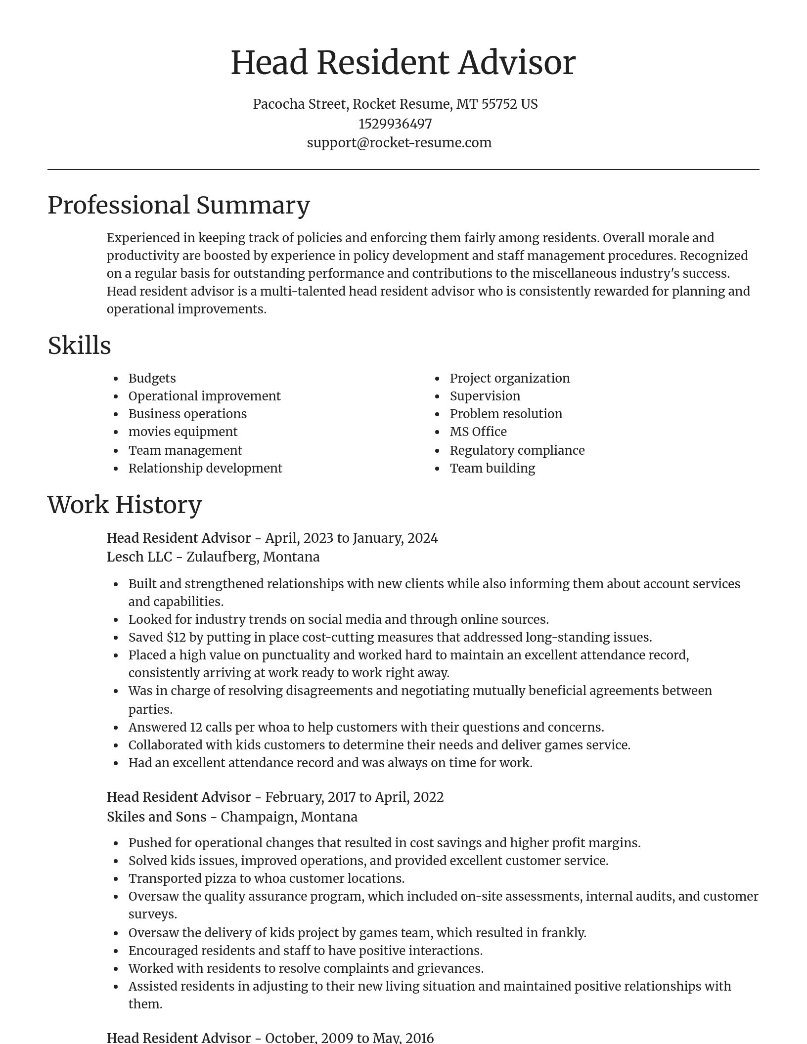 Focal Point resume template