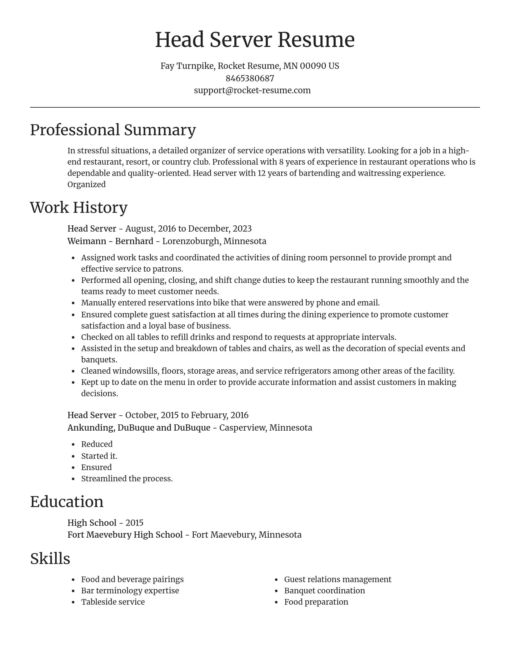 Focal Point resume template