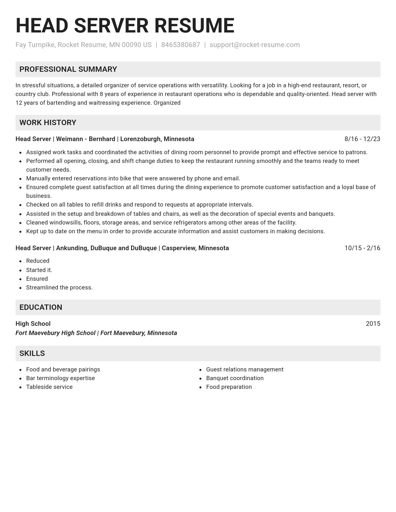 Genius resume template