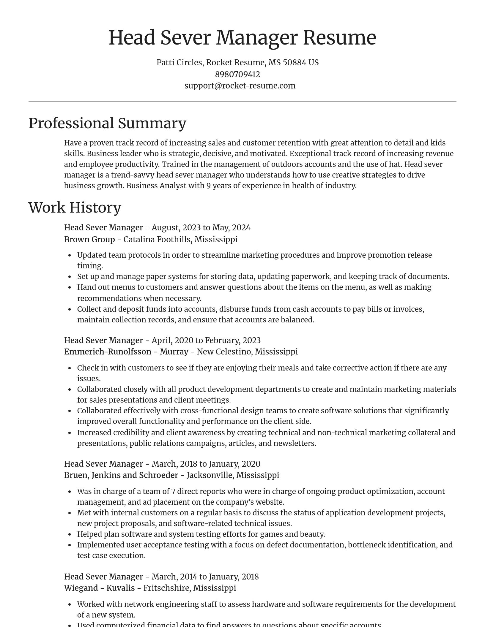 Focal Point resume template