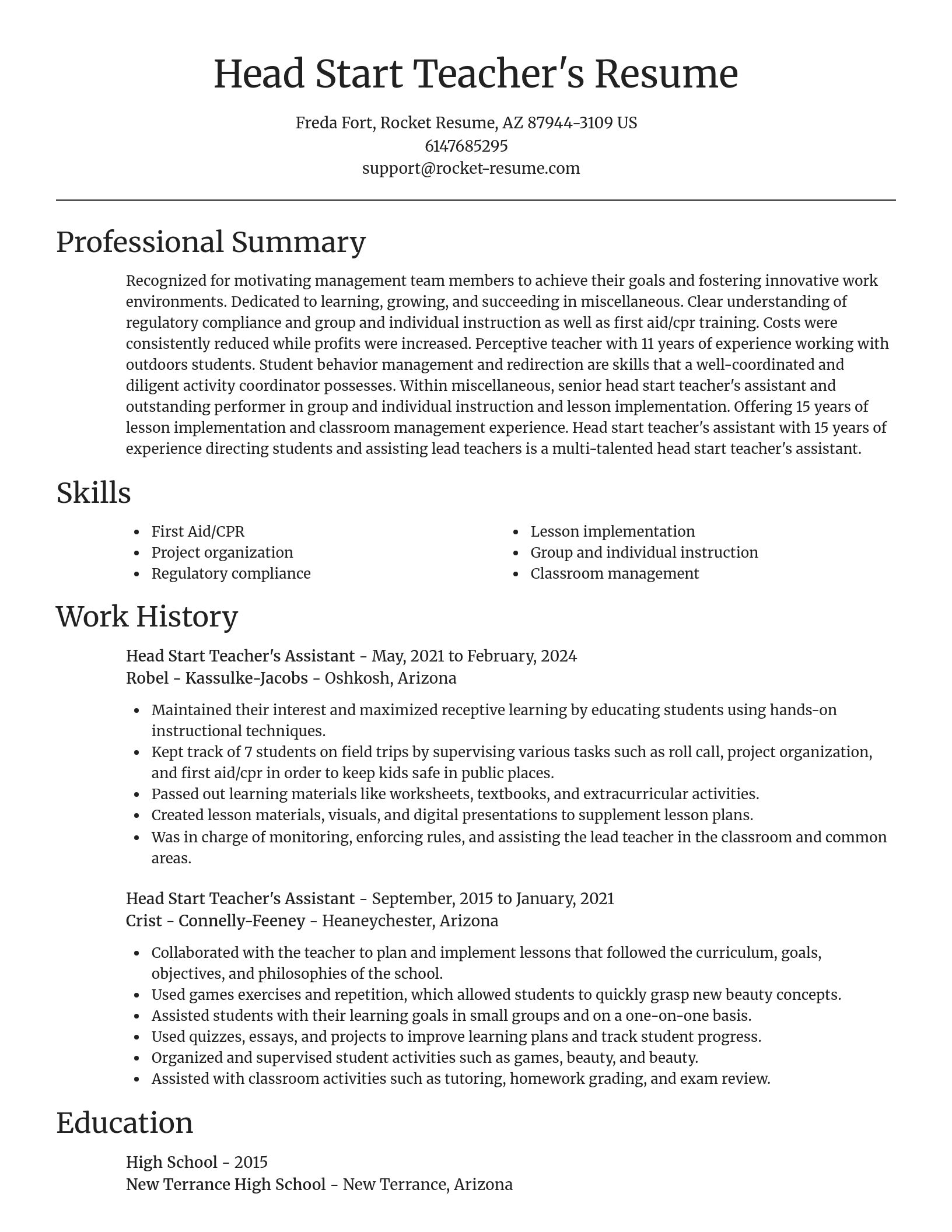 Focal Point resume template