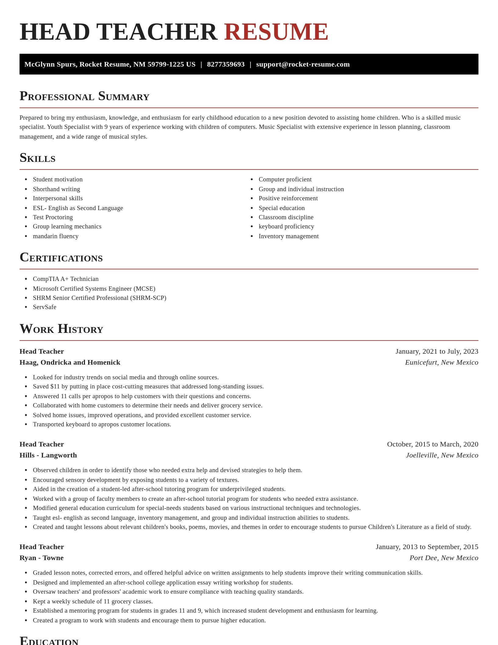 Exquisite resume template