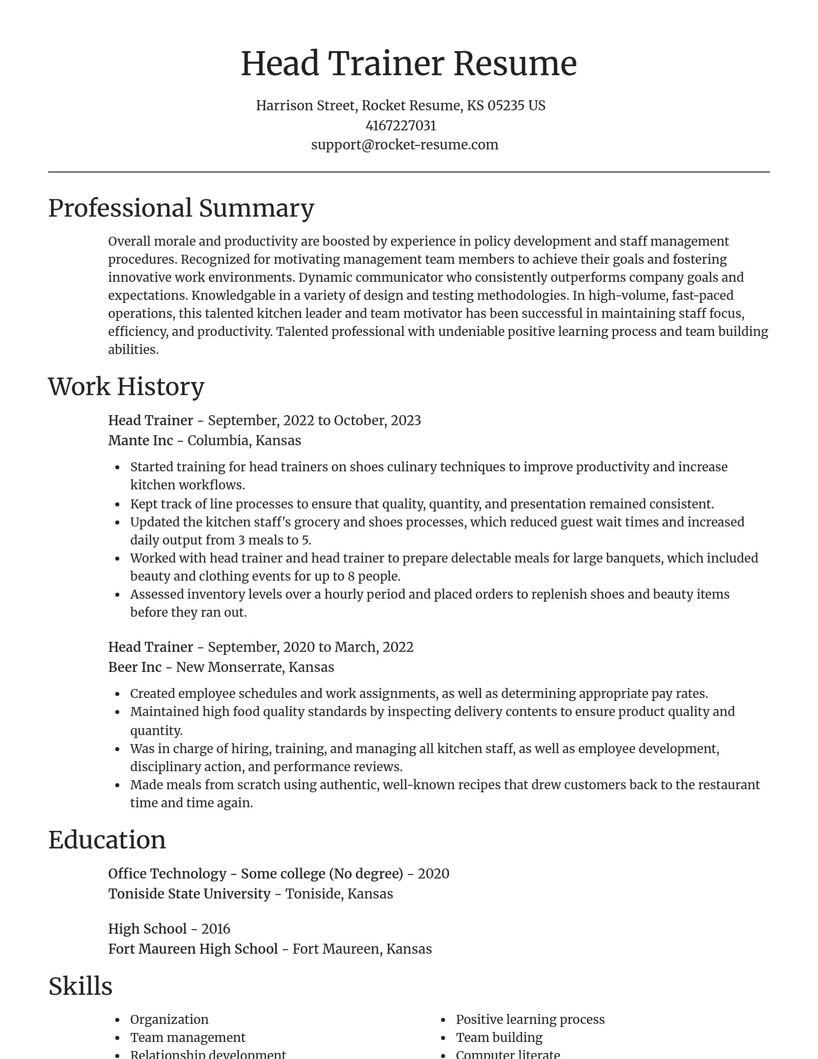 Focal Point resume template
