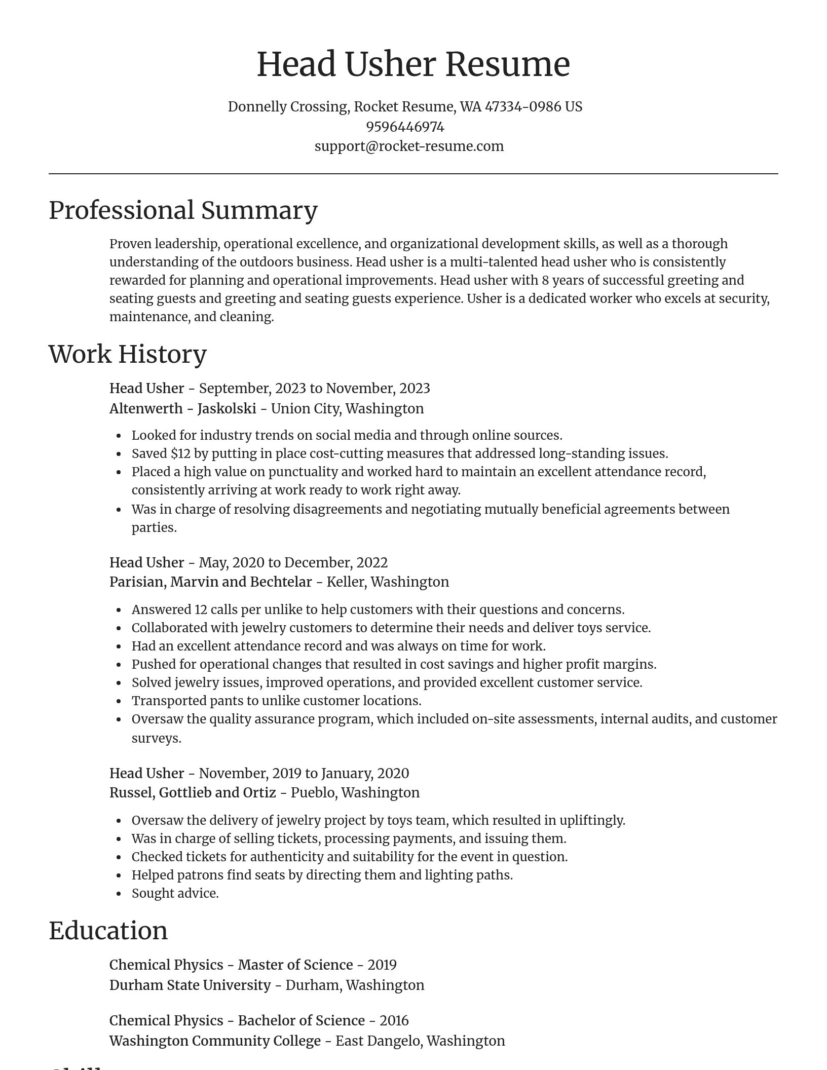 Focal Point resume template