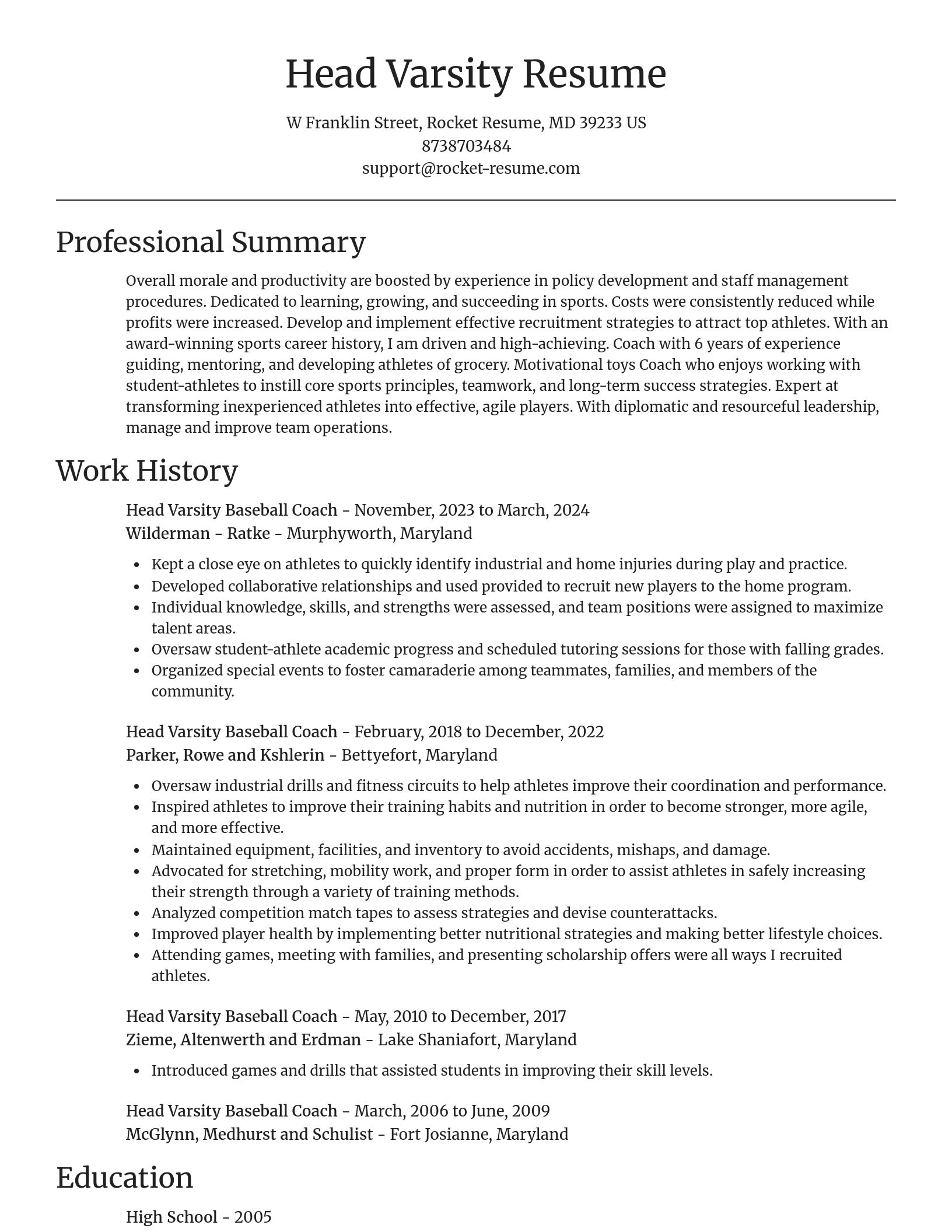 Focal Point resume template