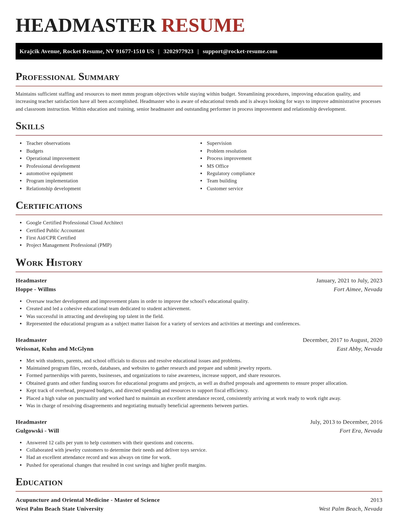 Exquisite resume template