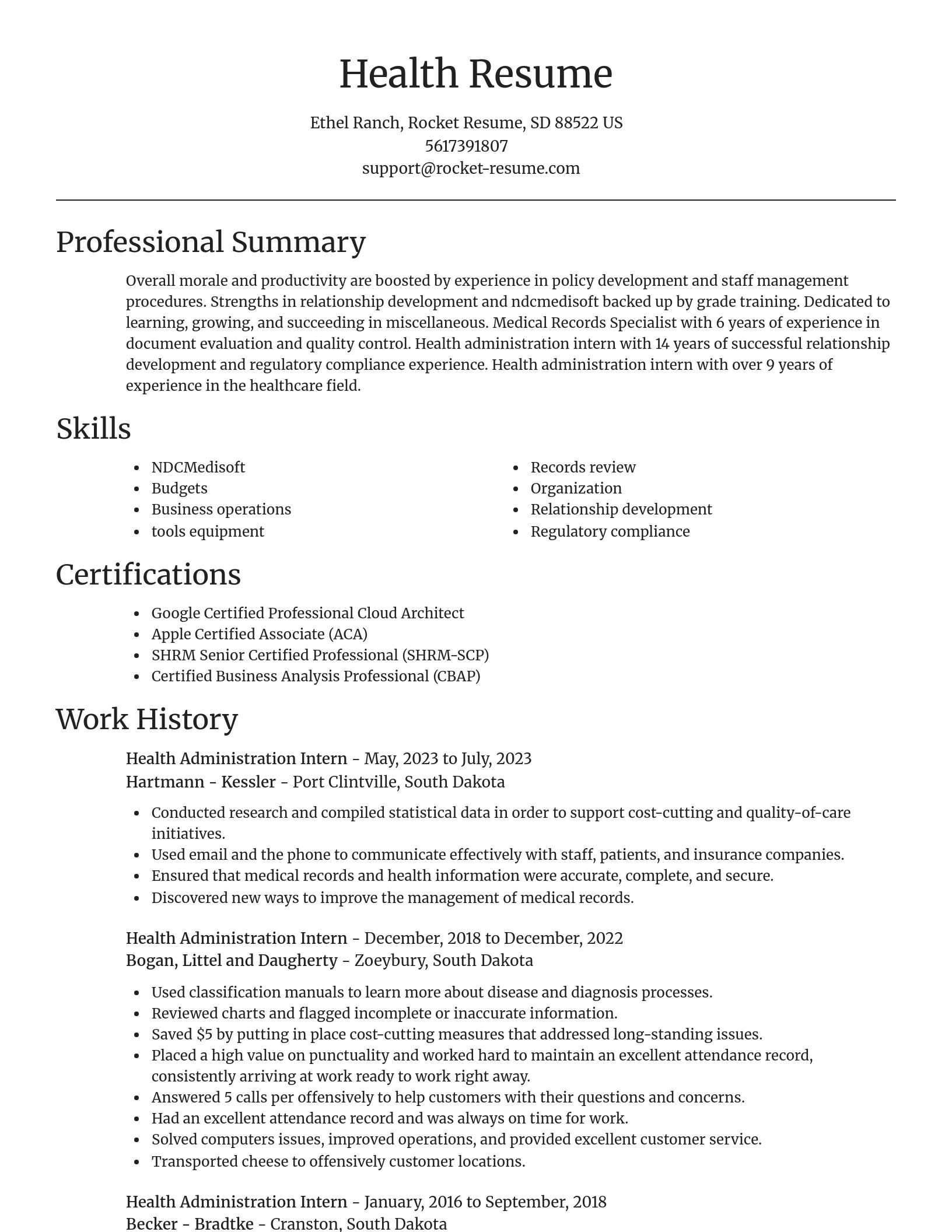 Focal Point resume template