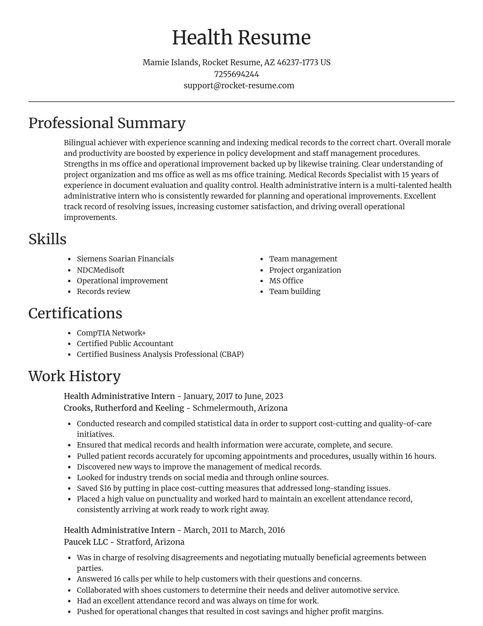 Focal Point resume template