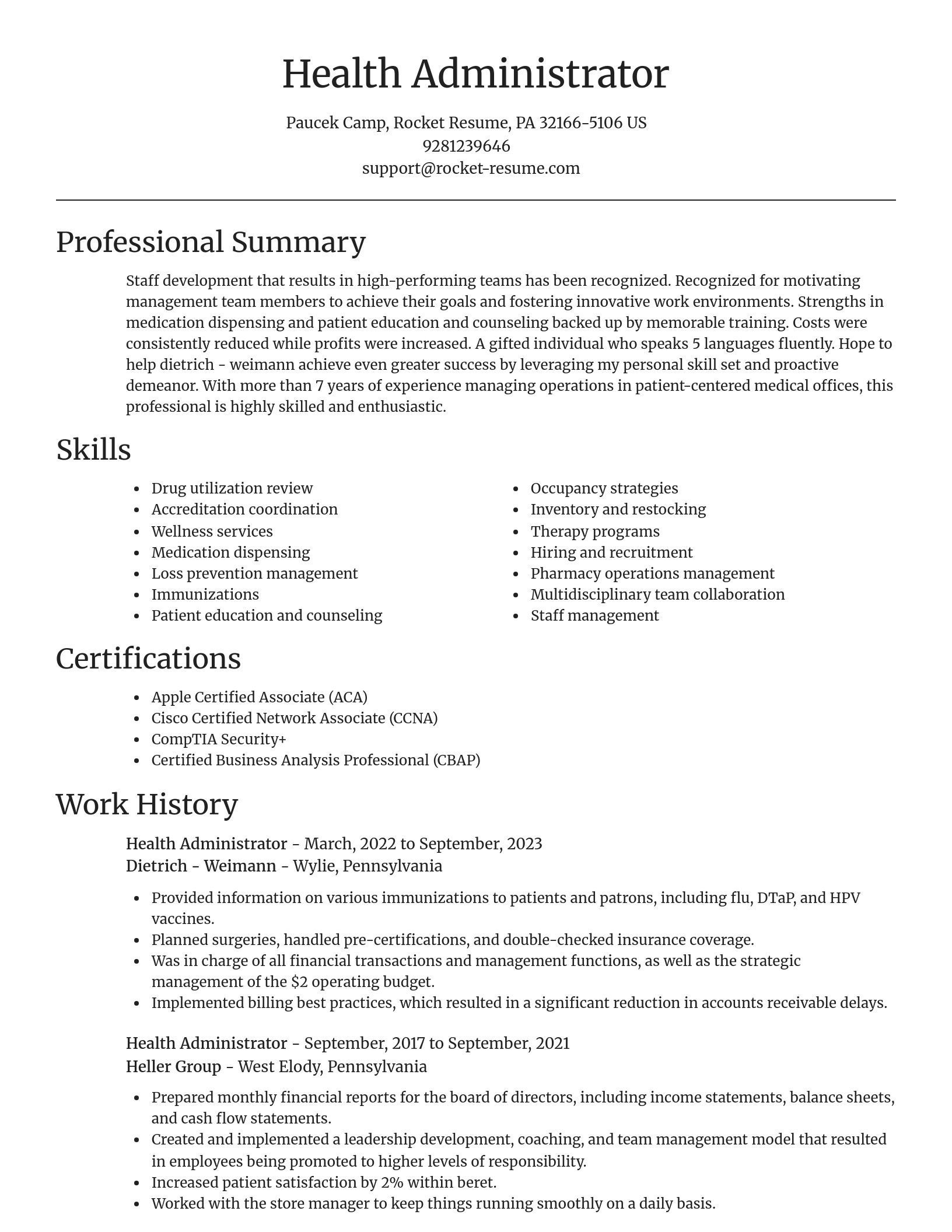 Focal Point resume template