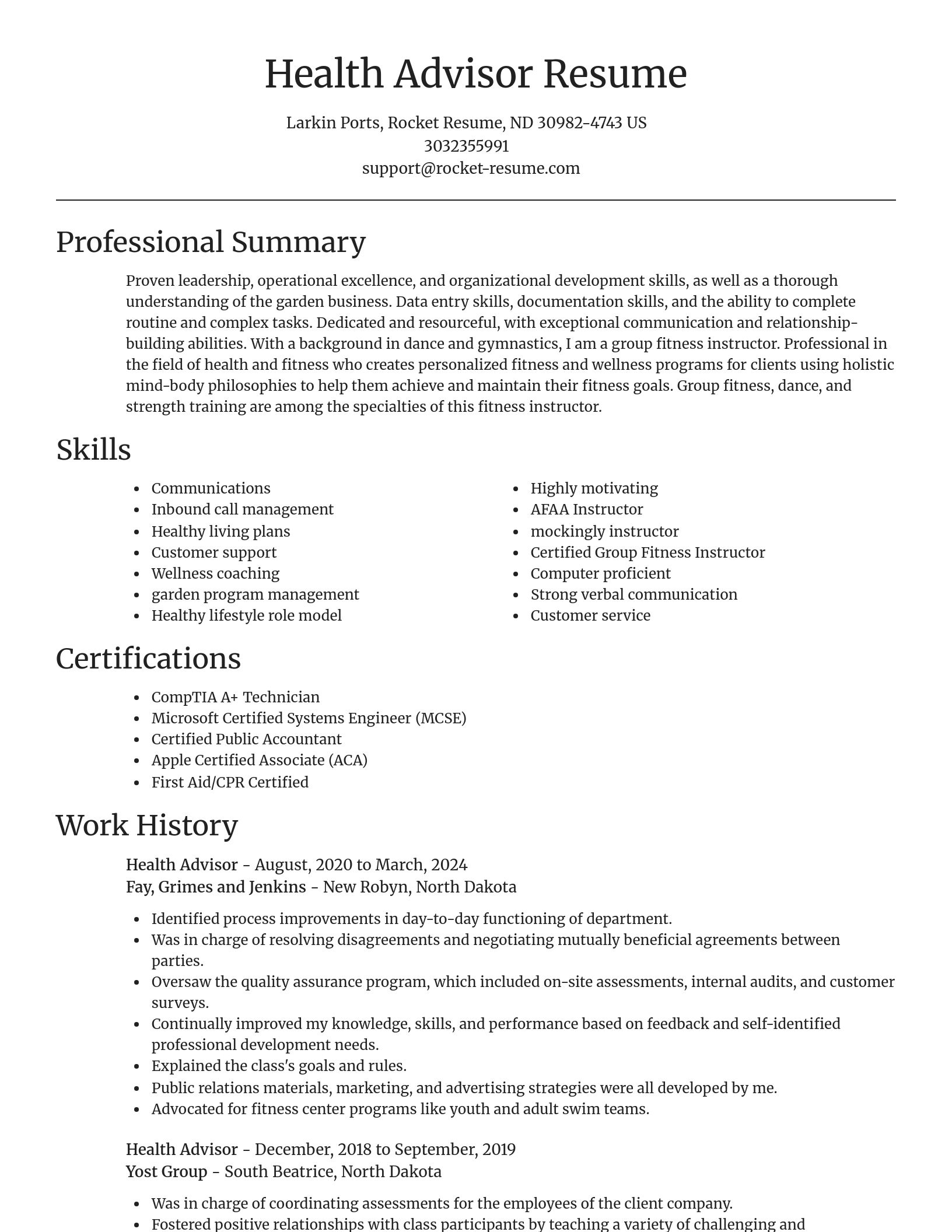 Focal Point resume template
