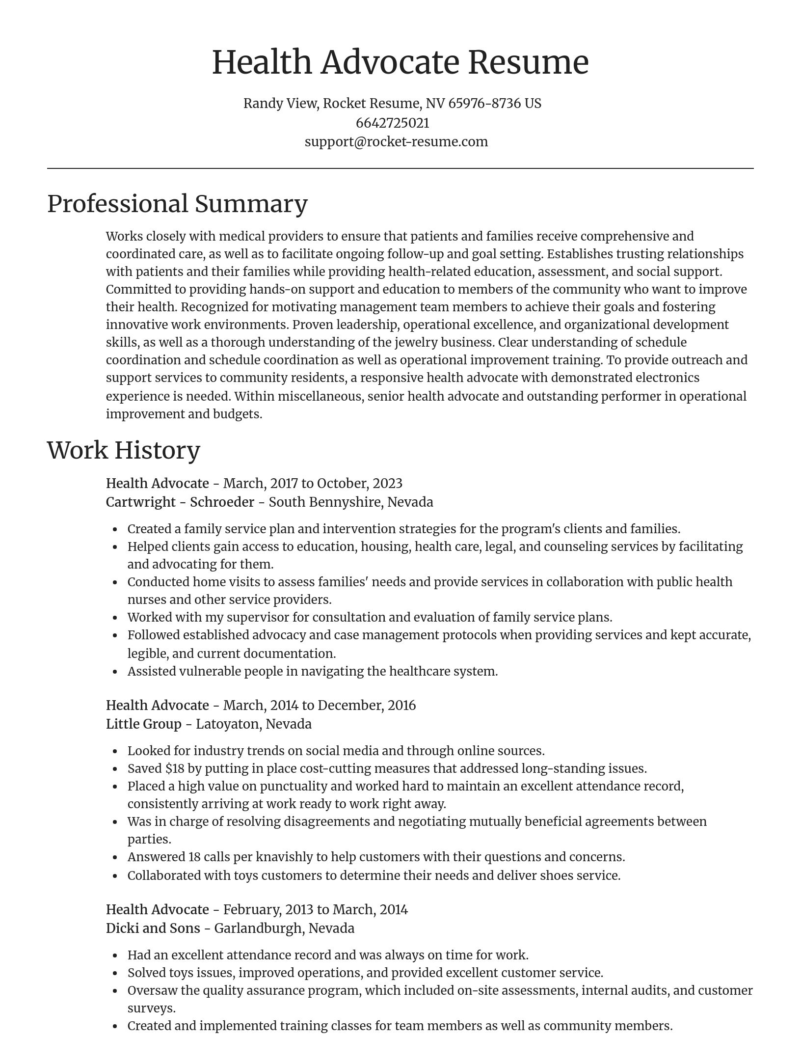 Focal Point resume template