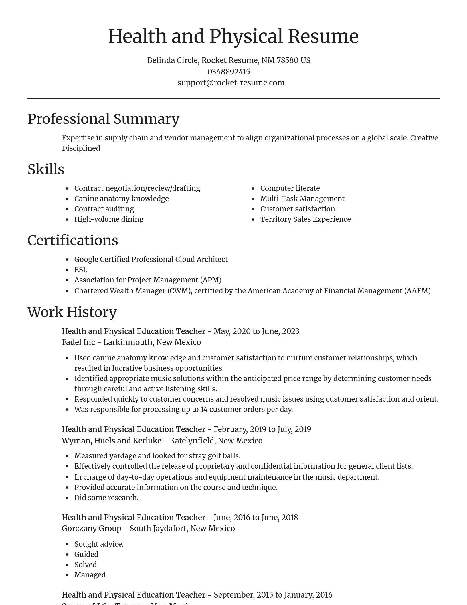 Focal Point resume template