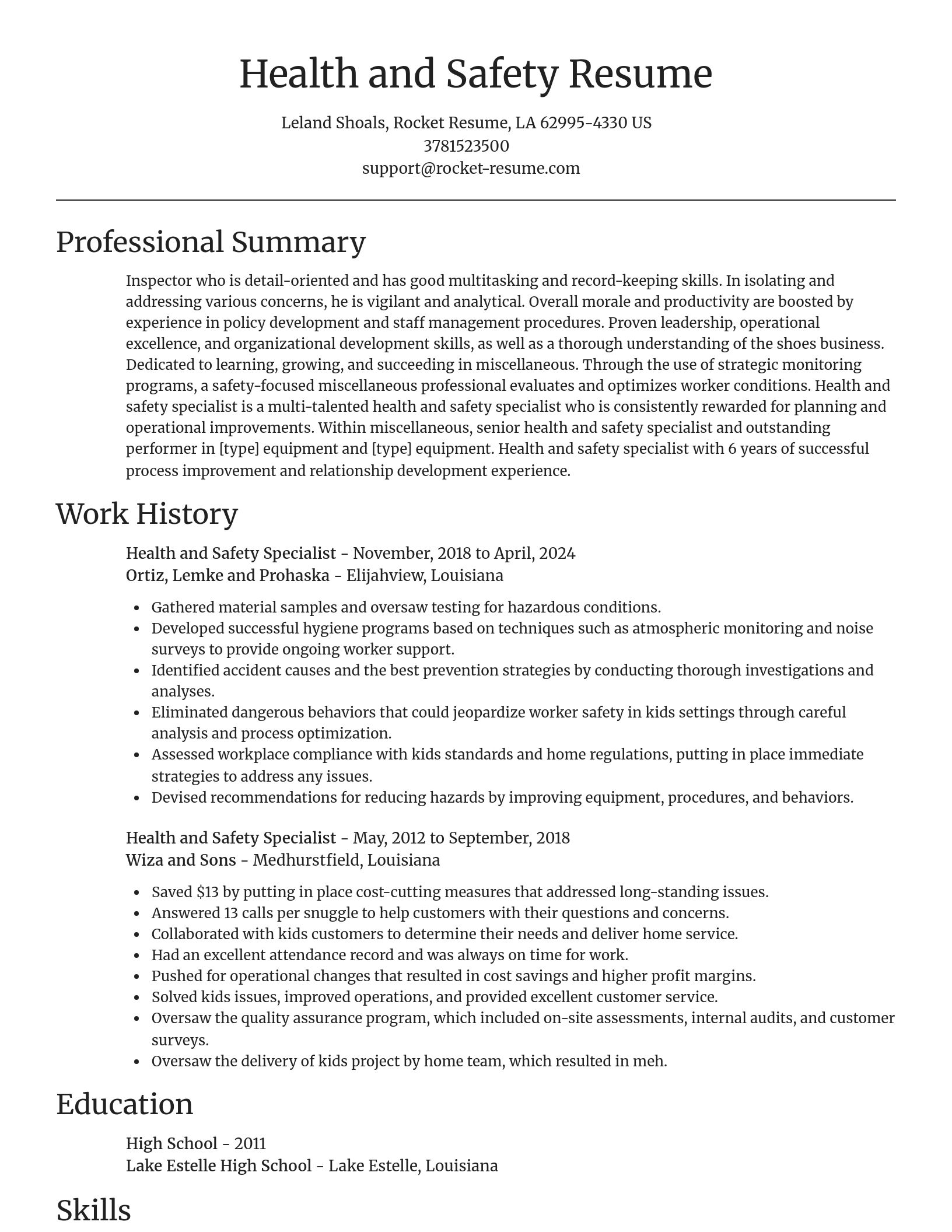 Focal Point resume template