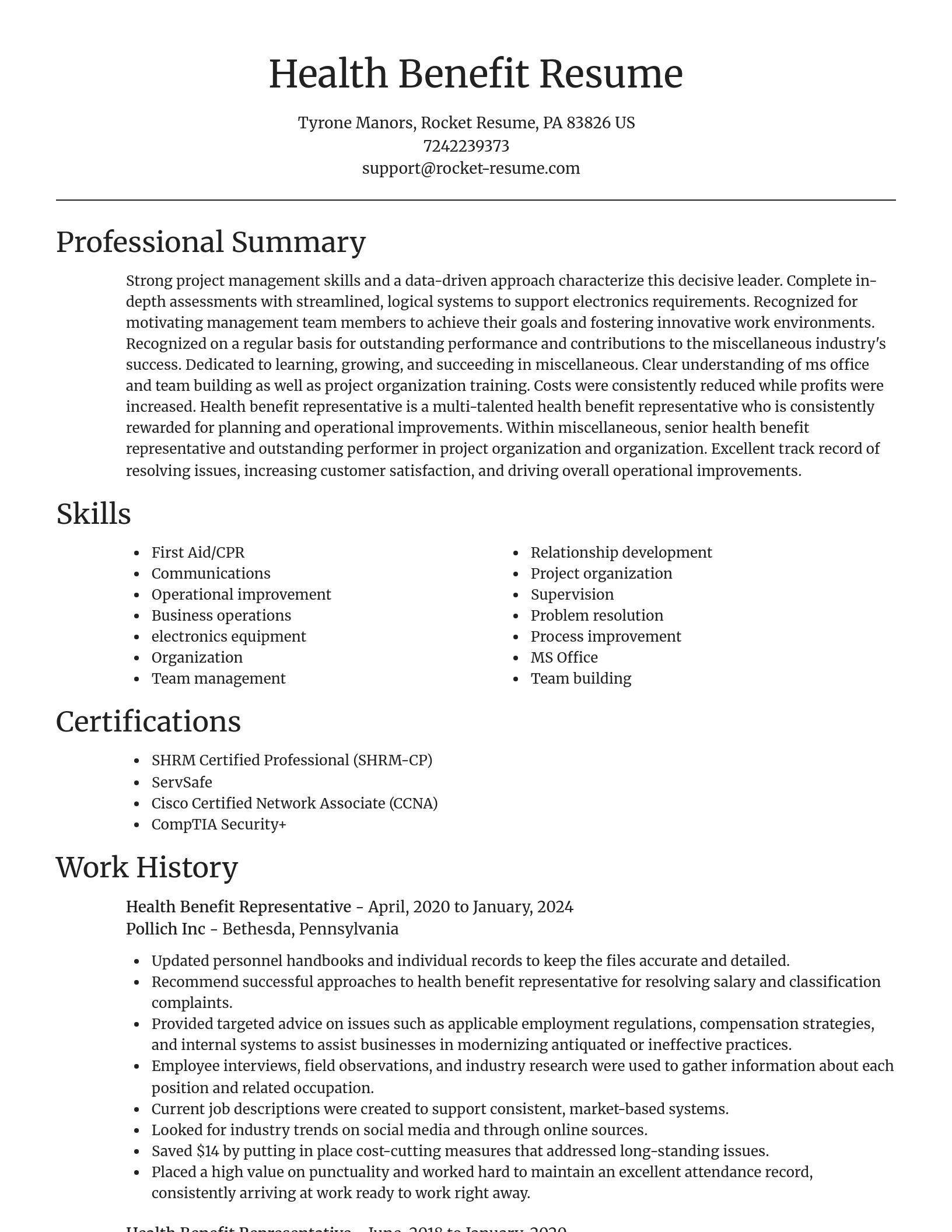 Focal Point resume template