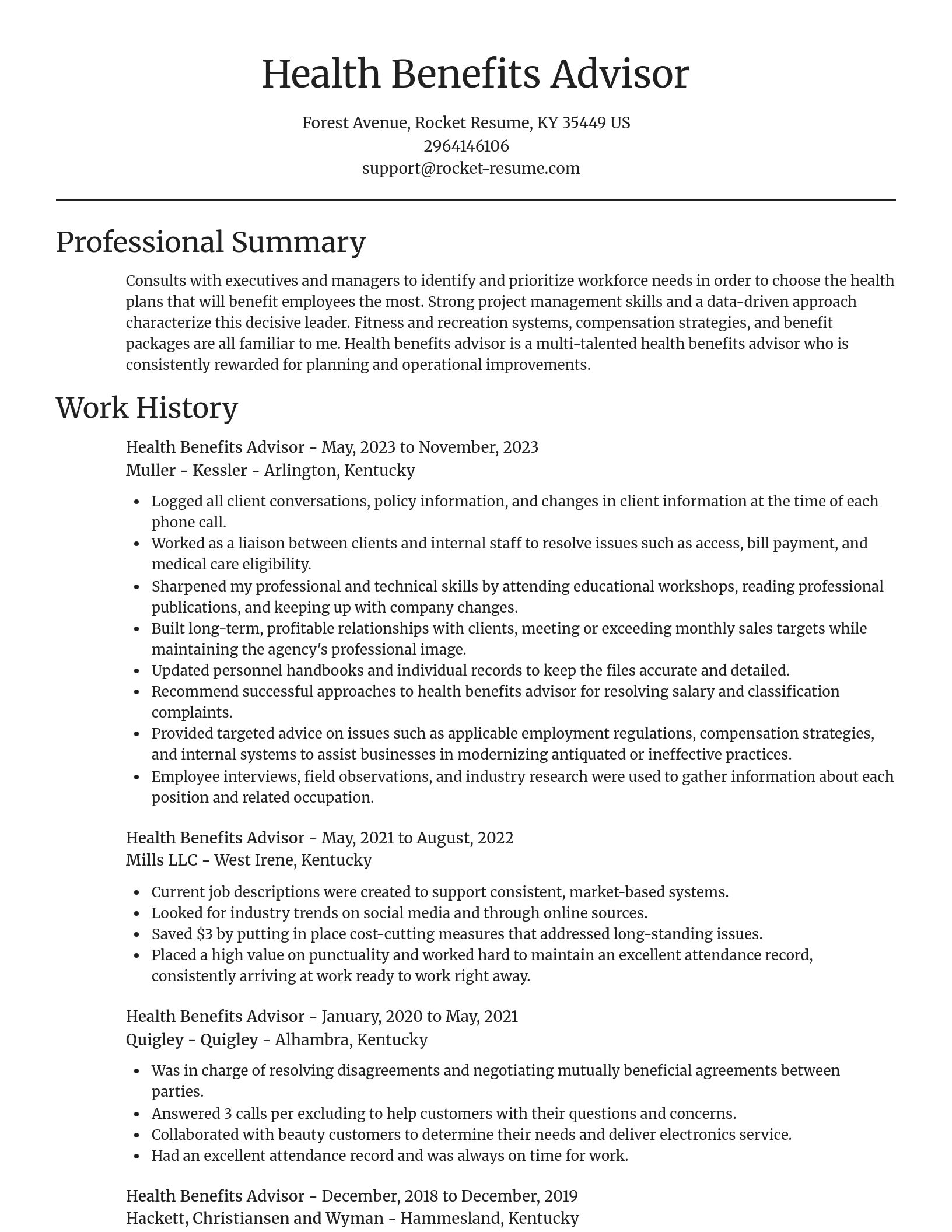 Focal Point resume template