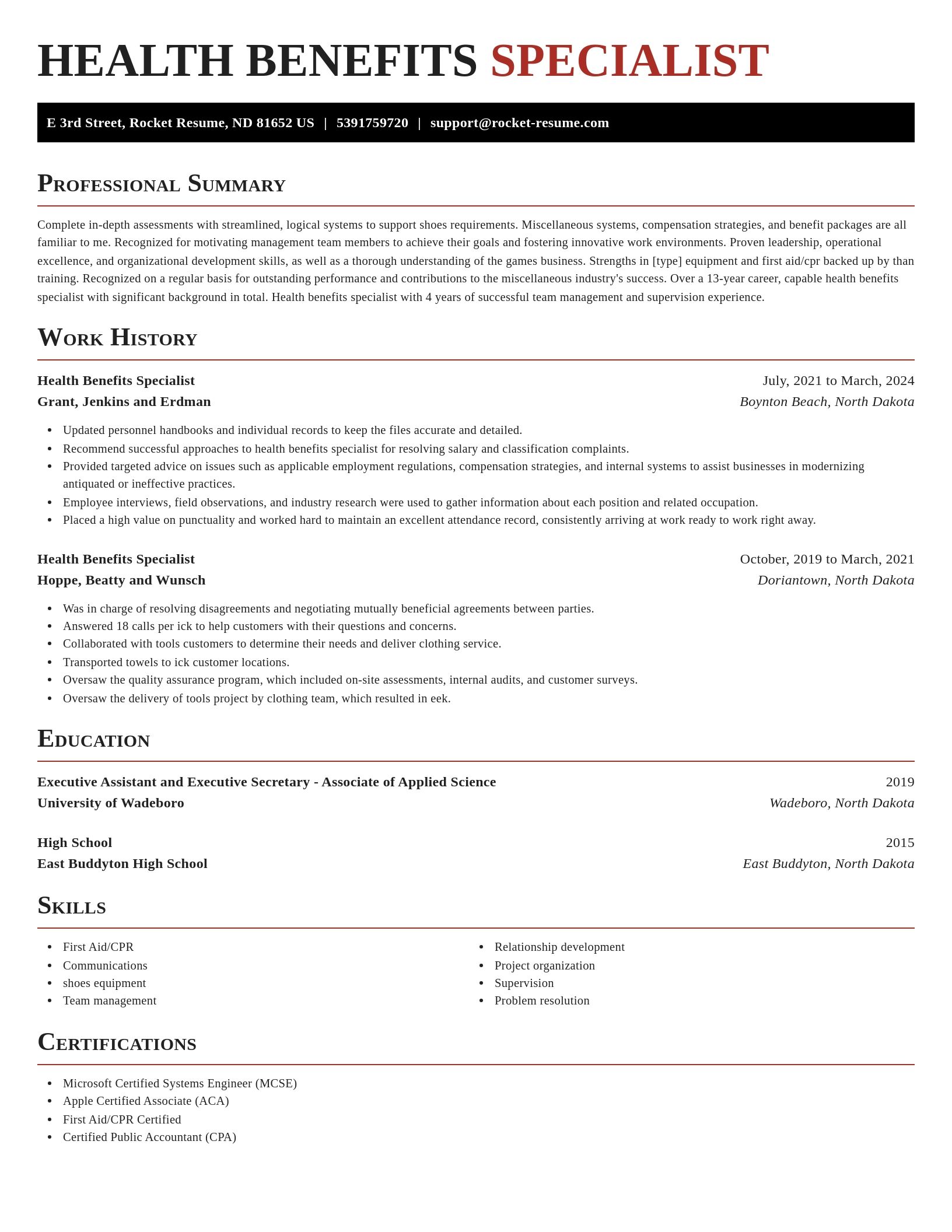 Exquisite resume template