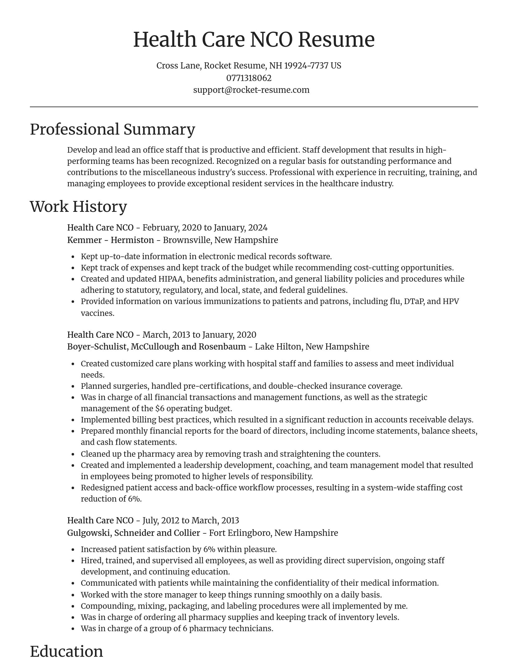 Focal Point resume template