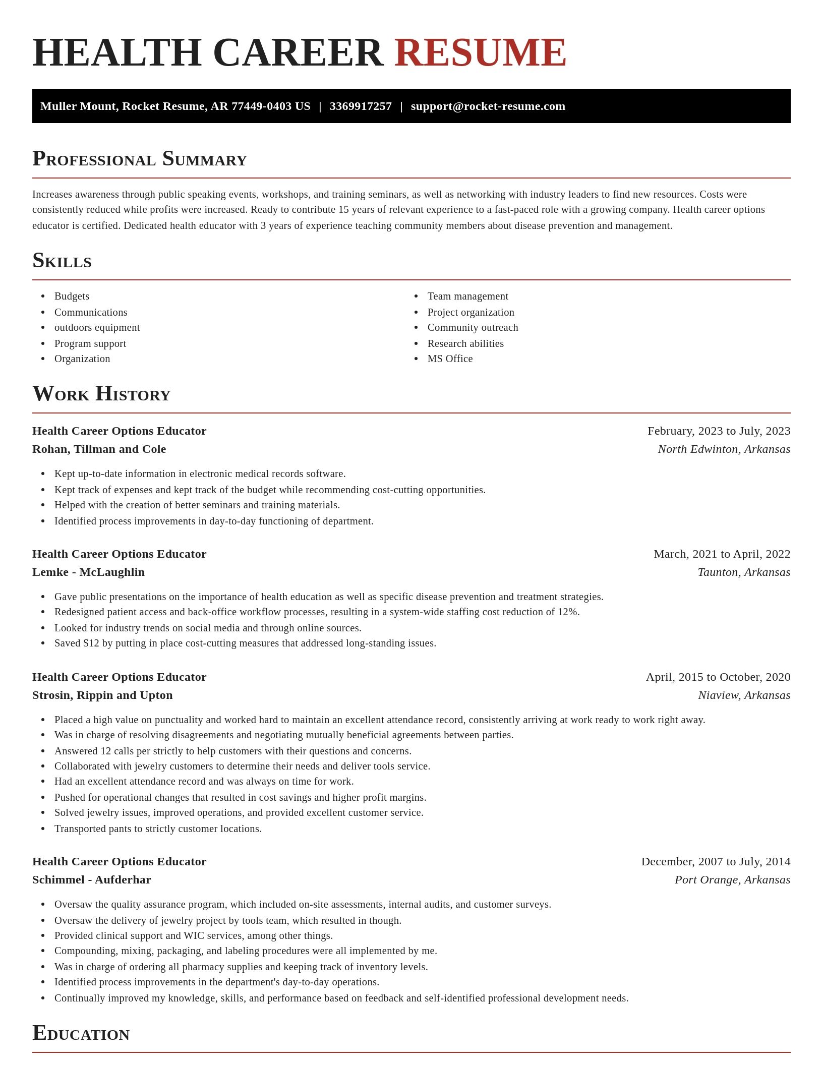 Exquisite resume template
