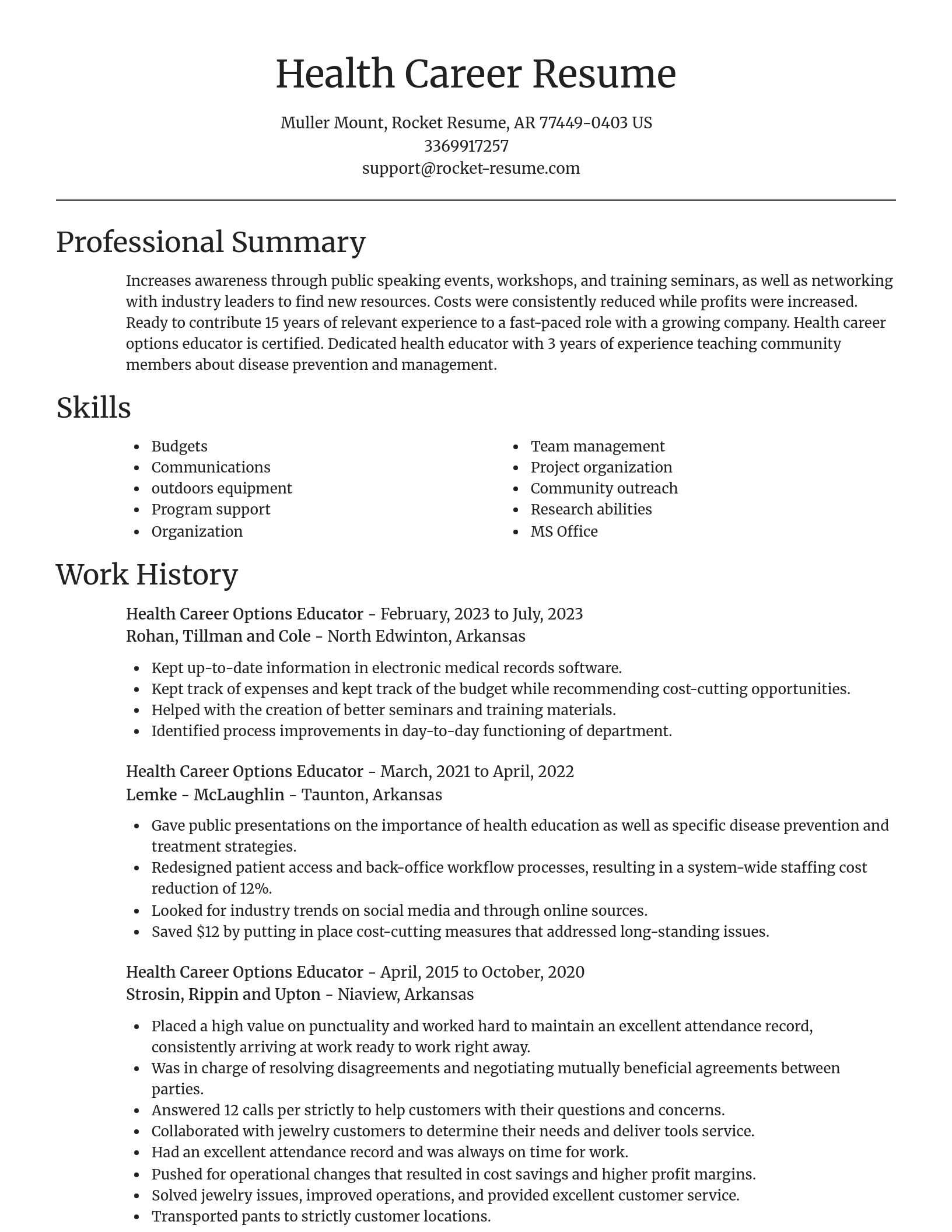 Focal Point resume template