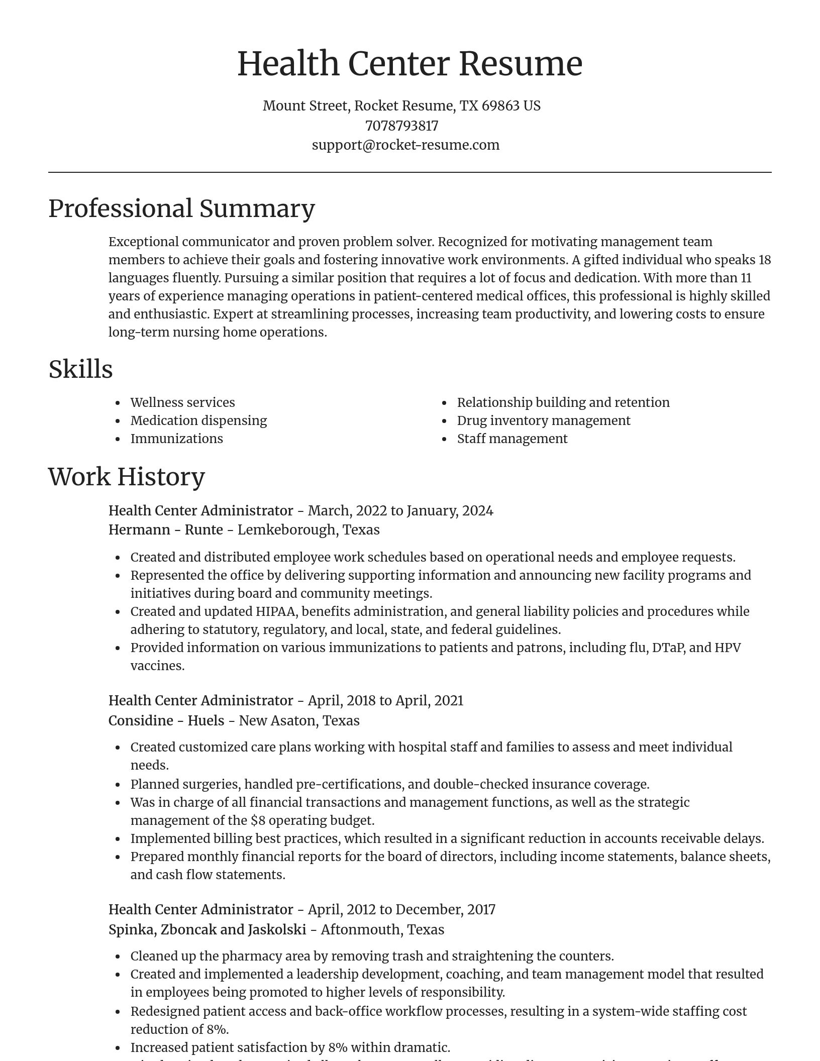 Focal Point resume template