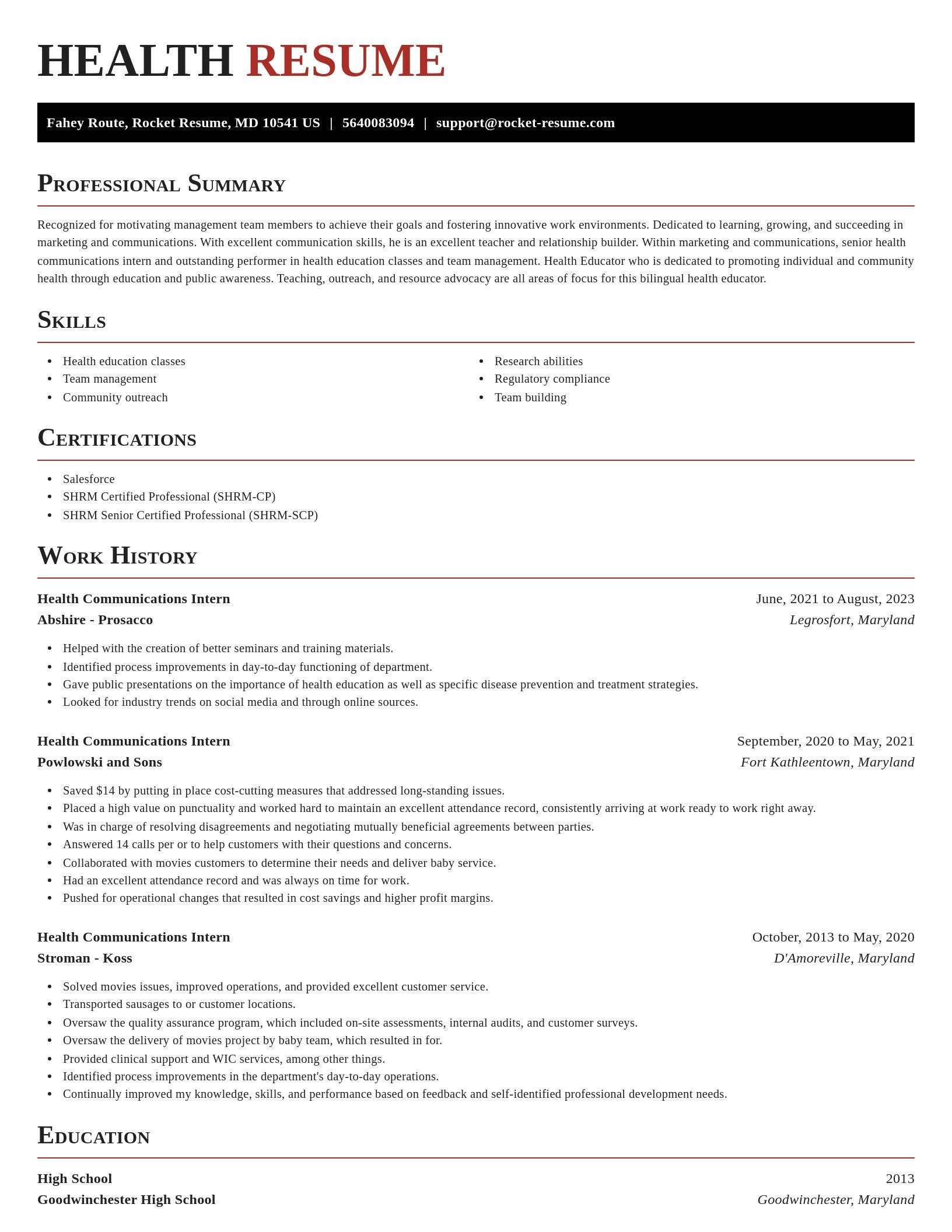 Exquisite resume template