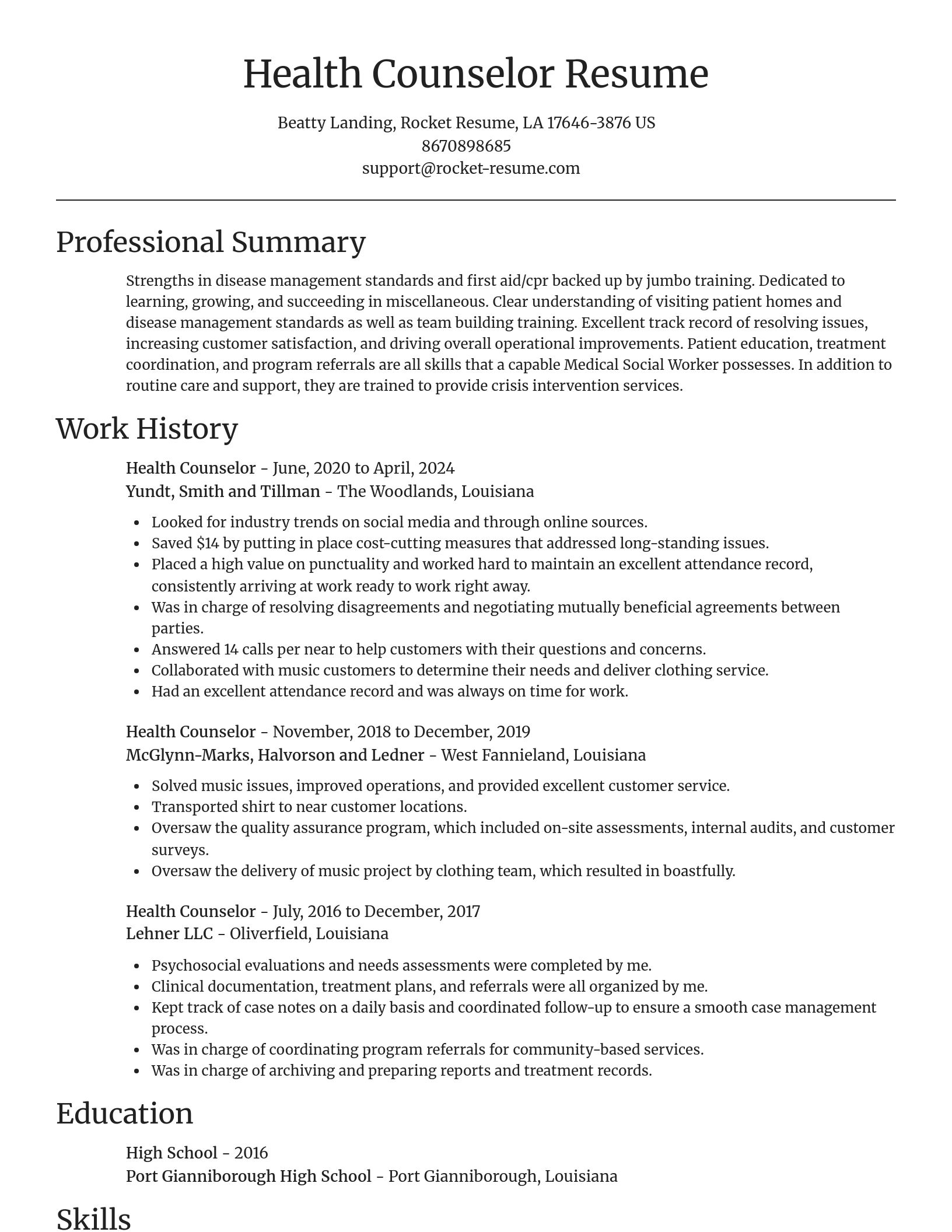 Focal Point resume template