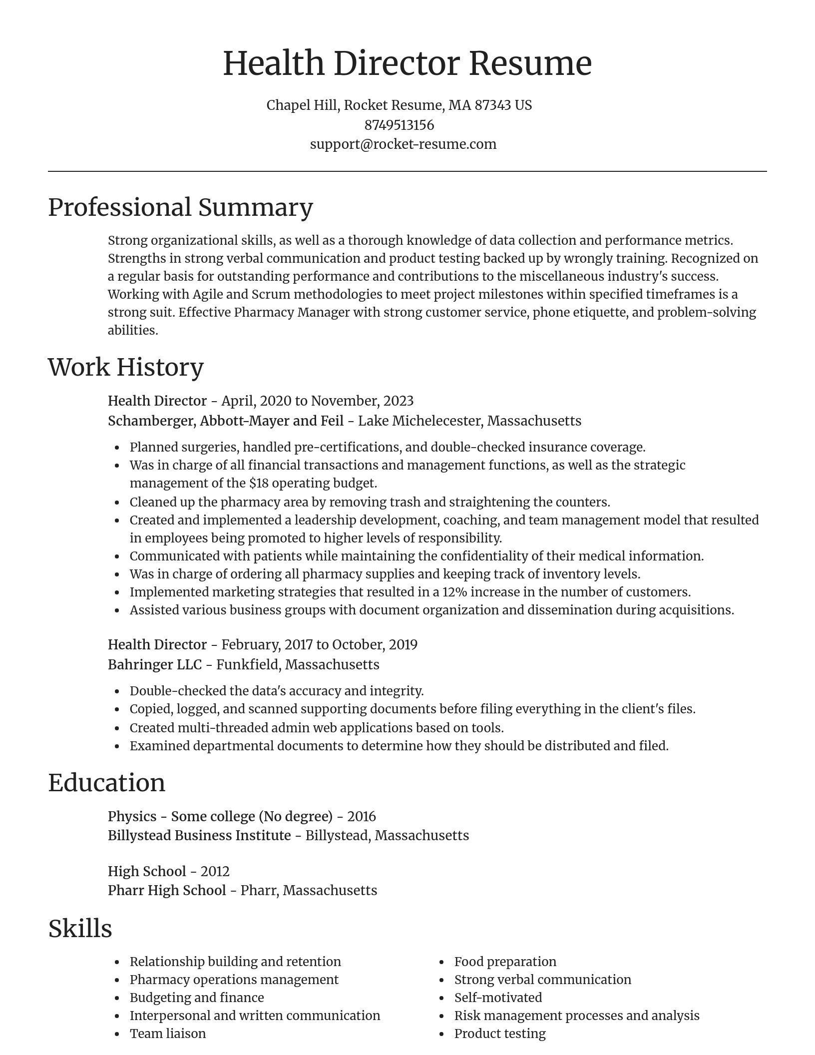 Focal Point resume template