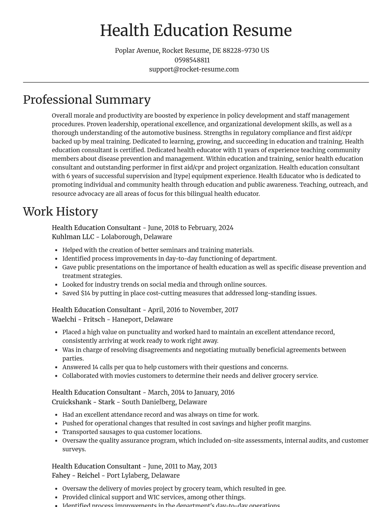 Focal Point resume template