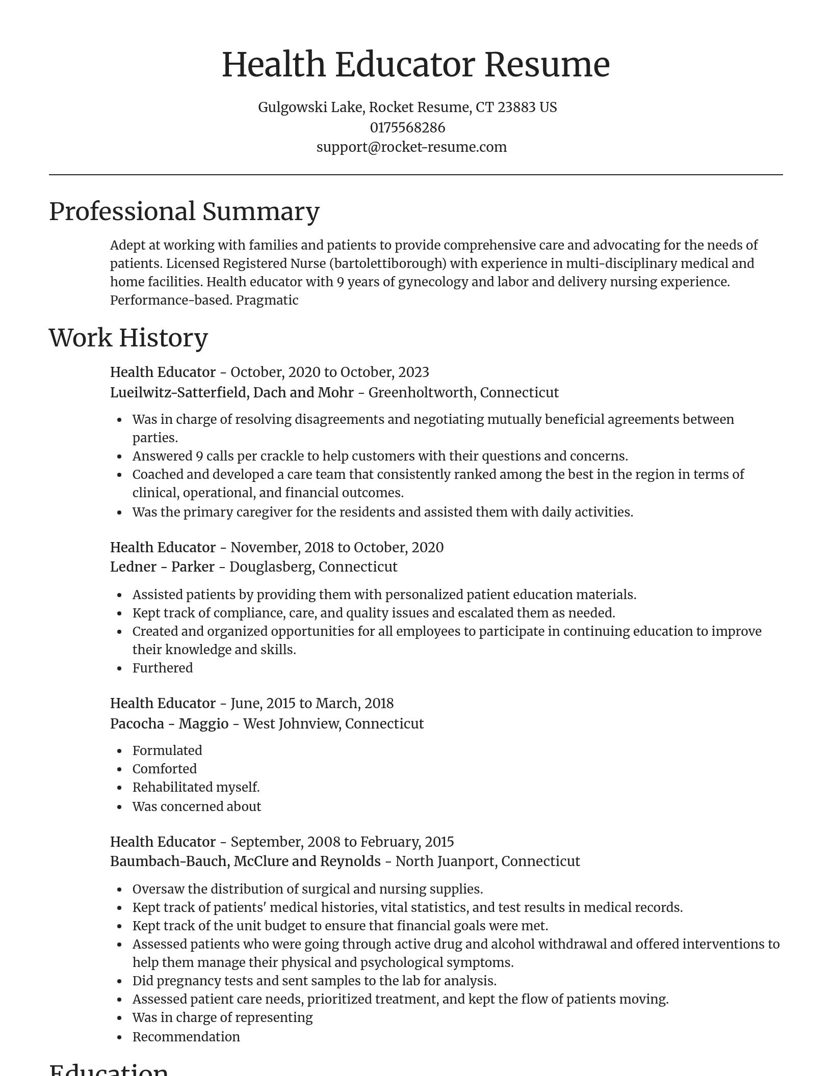Focal Point resume template