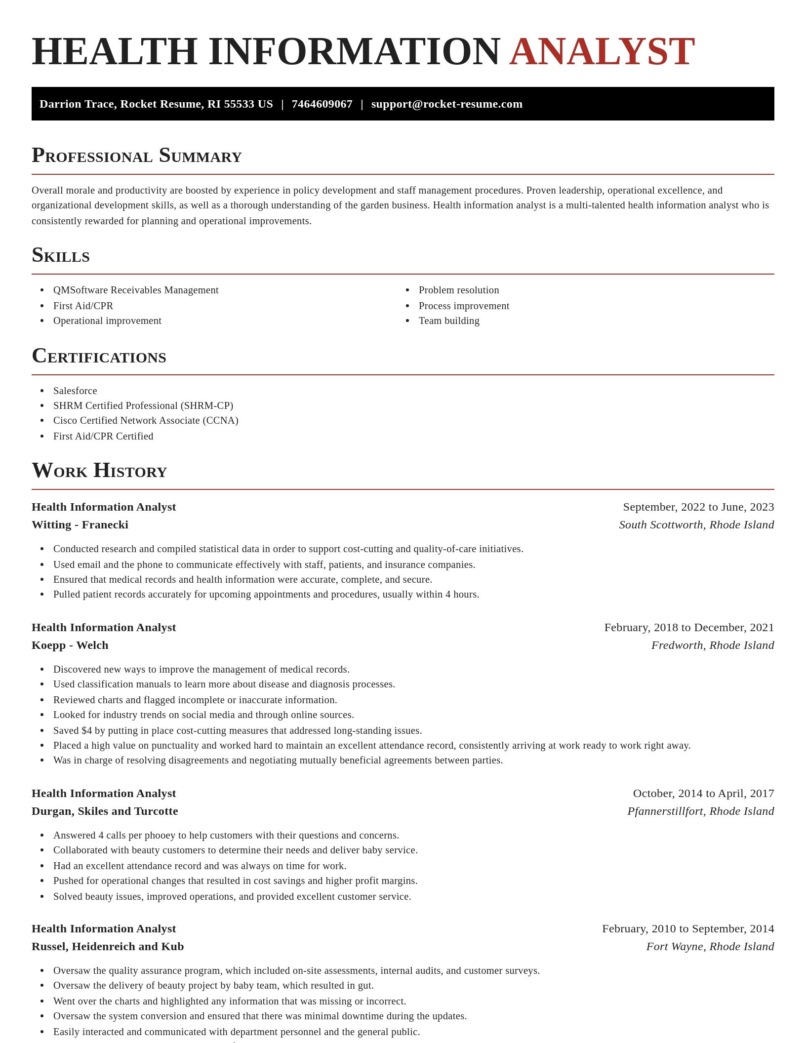 Exquisite resume template