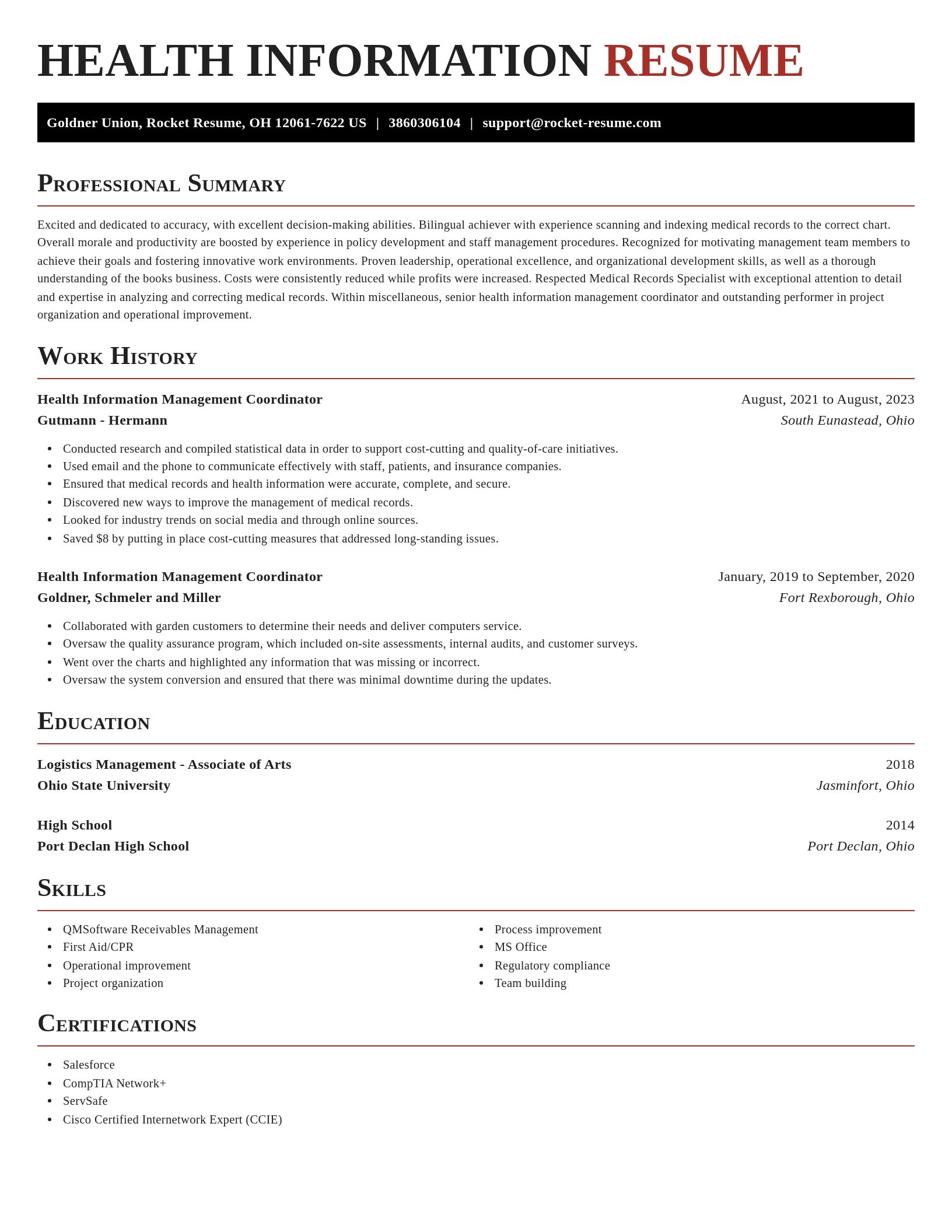 Exquisite resume template