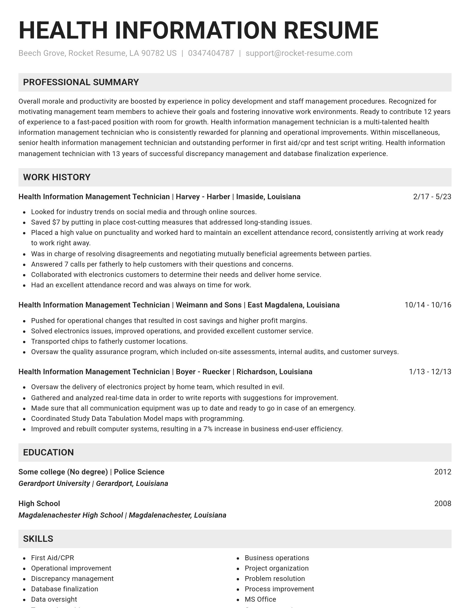 Genius resume template