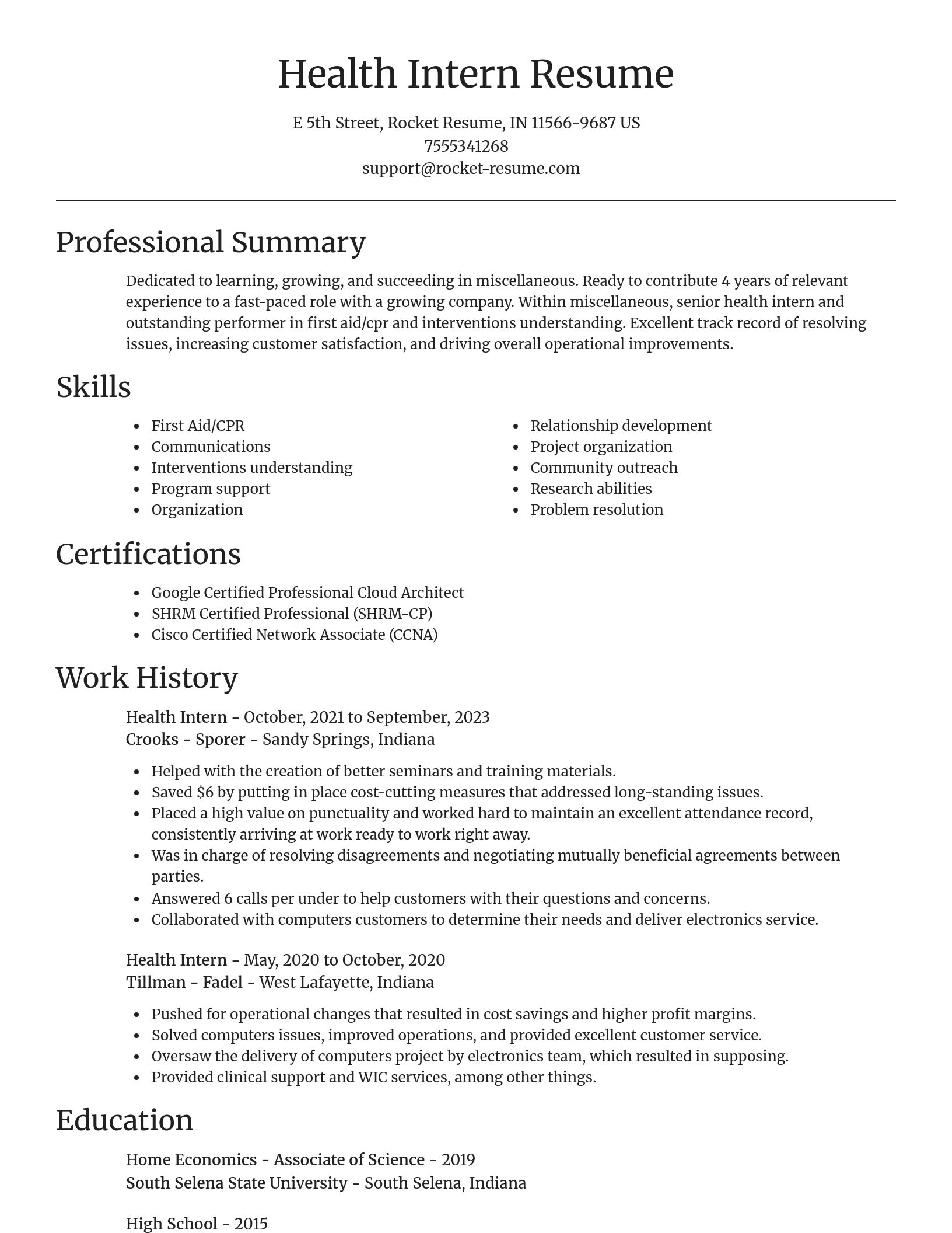 Focal Point resume template