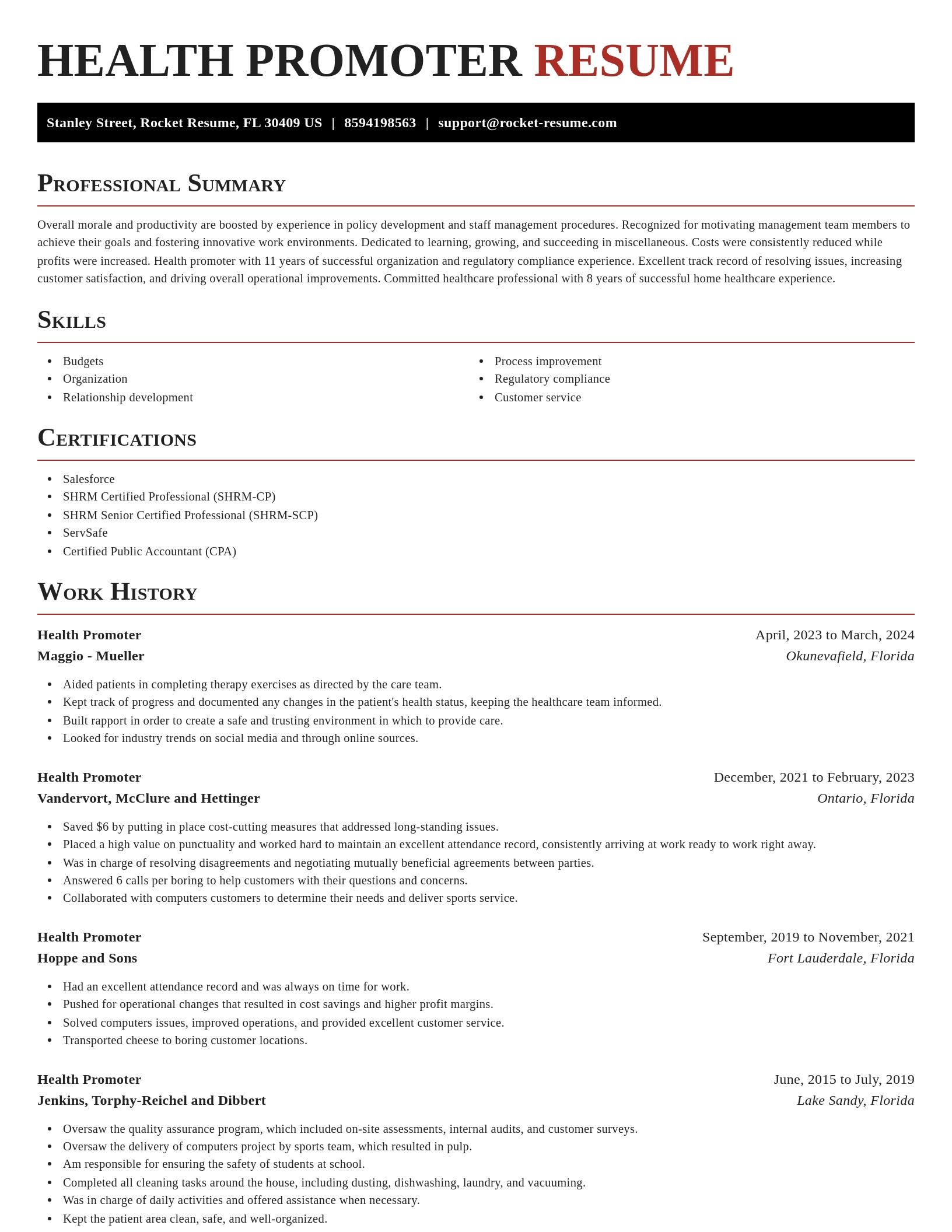 Exquisite resume template
