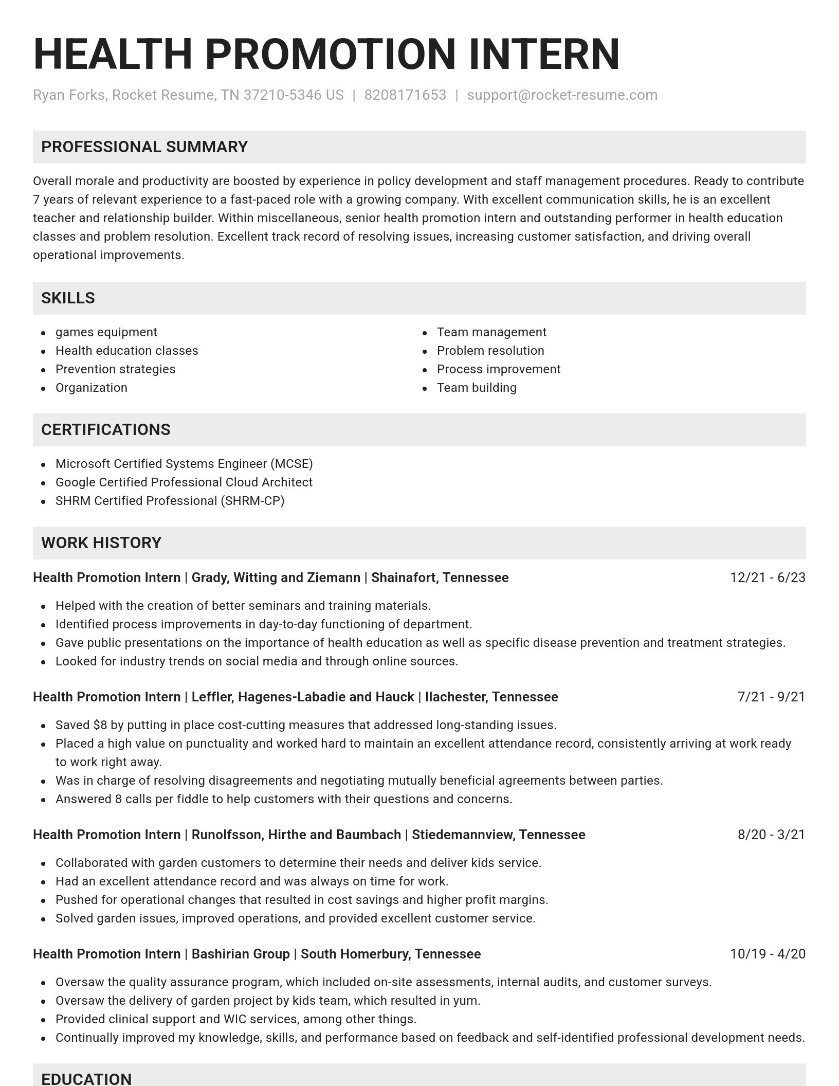 Genius resume template