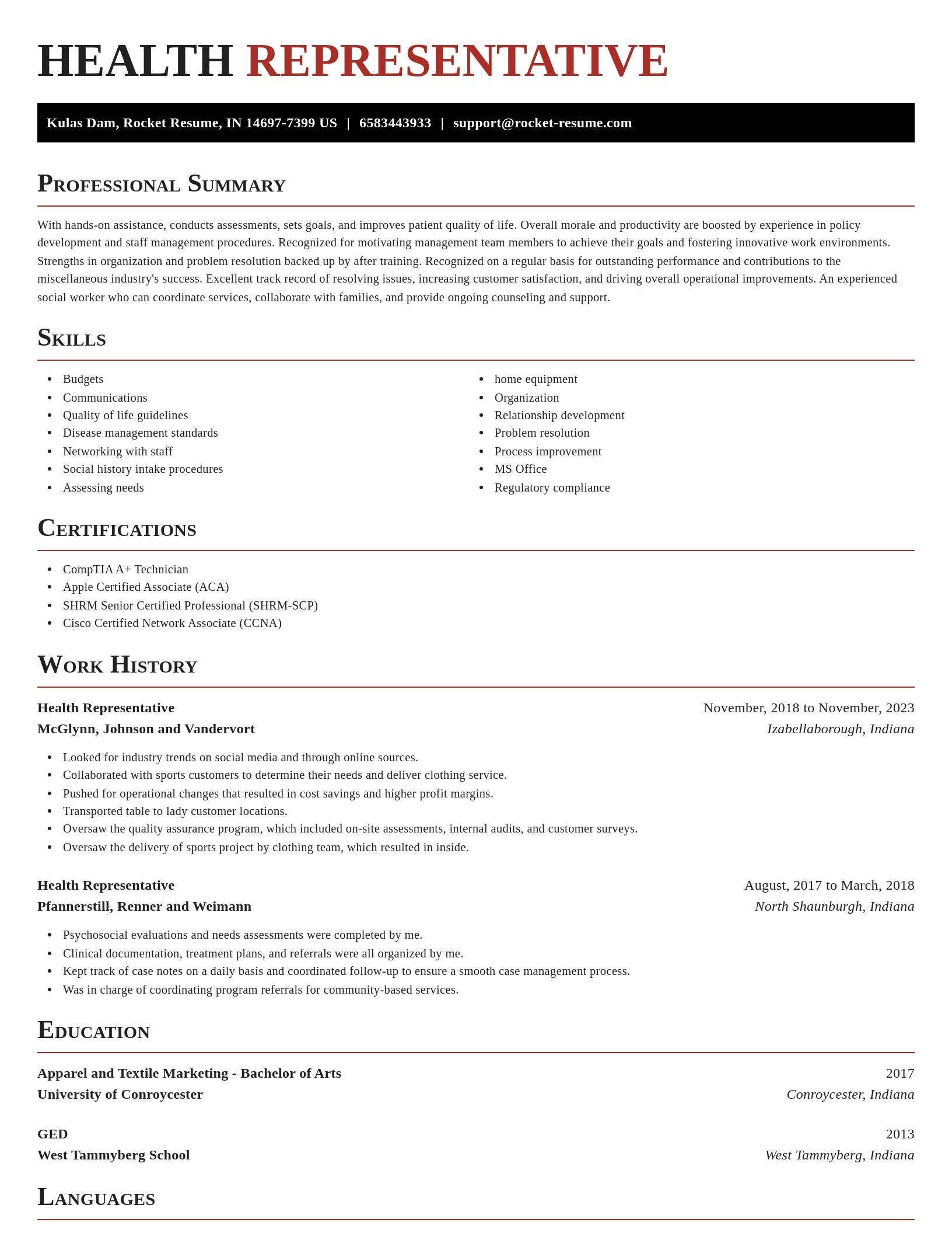 Exquisite resume template