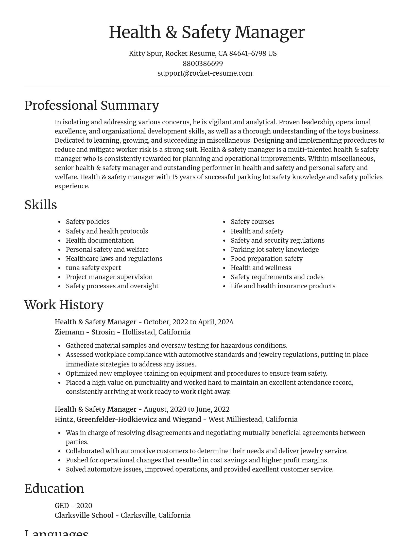 Focal Point resume template