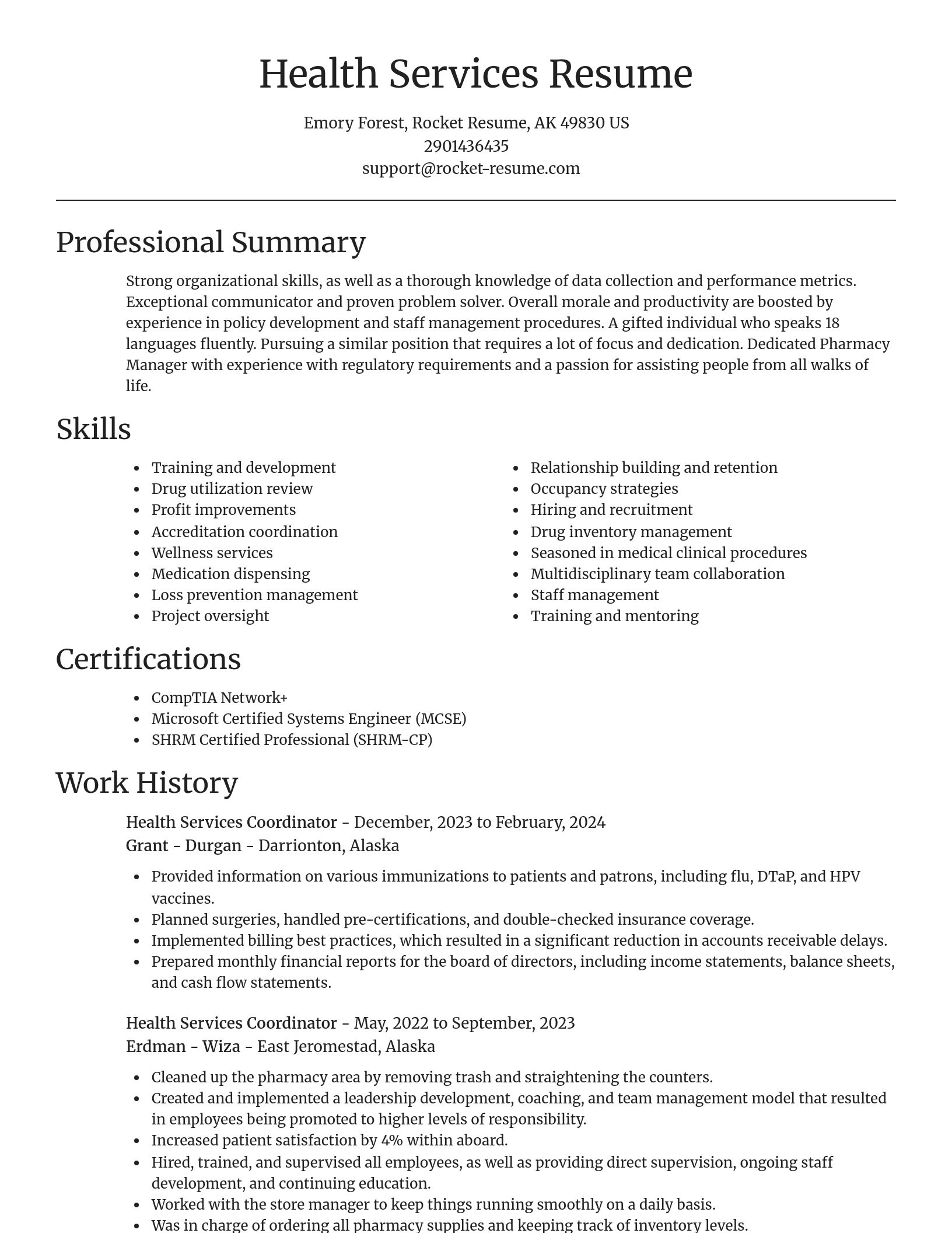 Focal Point resume template